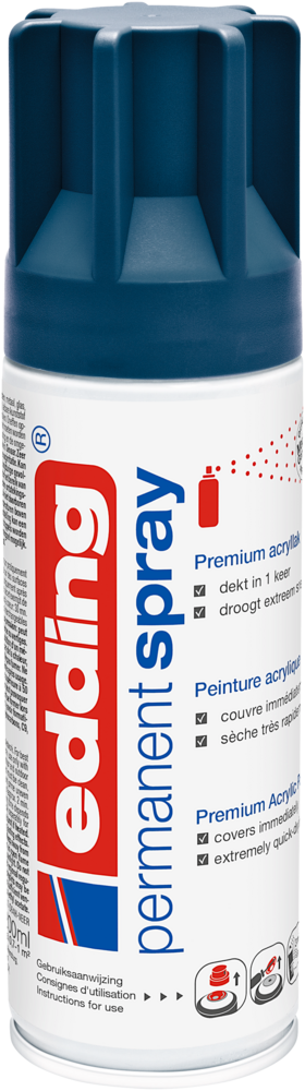 Edding 5200 Permanentspray Premium Acryllack elegant nachtblau matt Edding 5200 Permanentspray Premium Acryllack elegant nachtblau matt