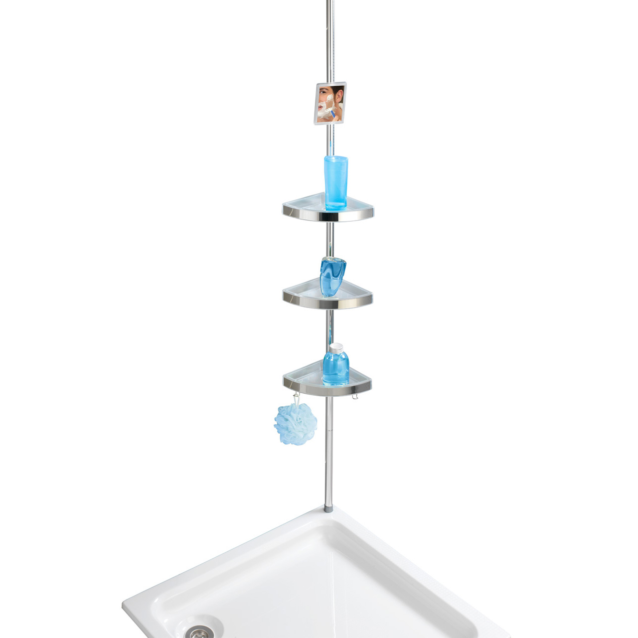 407470-Teleskop-Duschecke-Premium-gla-nzend_FS_06 WENKO TELESKOP-DUSCHECKE PREMIUM GLÄNZEN