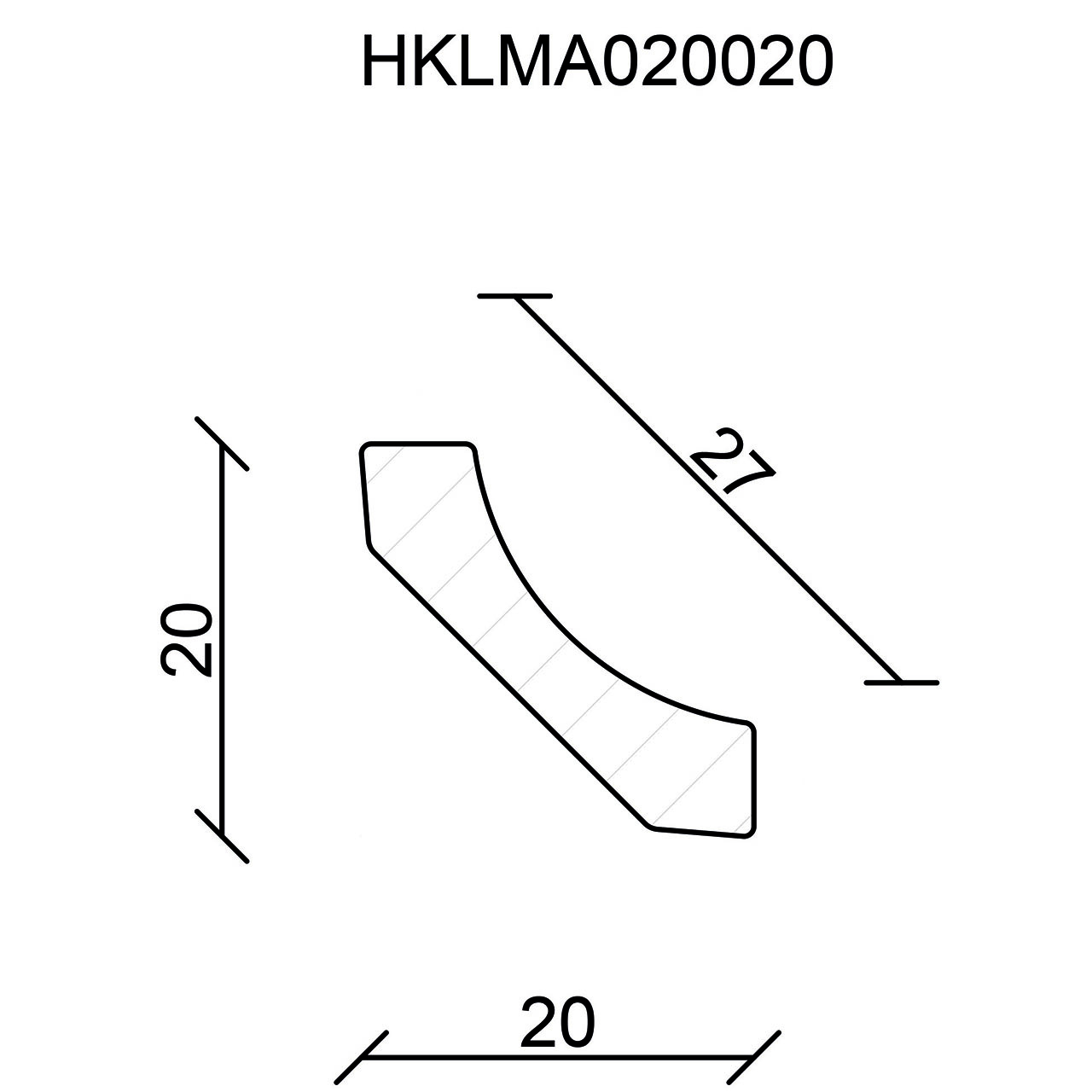 544084-Querschnitt Neuhofer Hohlkehlleiste, Fichte/Kiefer astrein roh