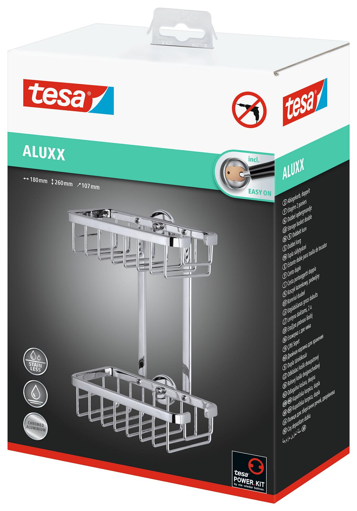 tesa_ALUXX_402110000000_LI490_right_pa tesa Aluxx Ablagekorb, zweistöckig, viereckig