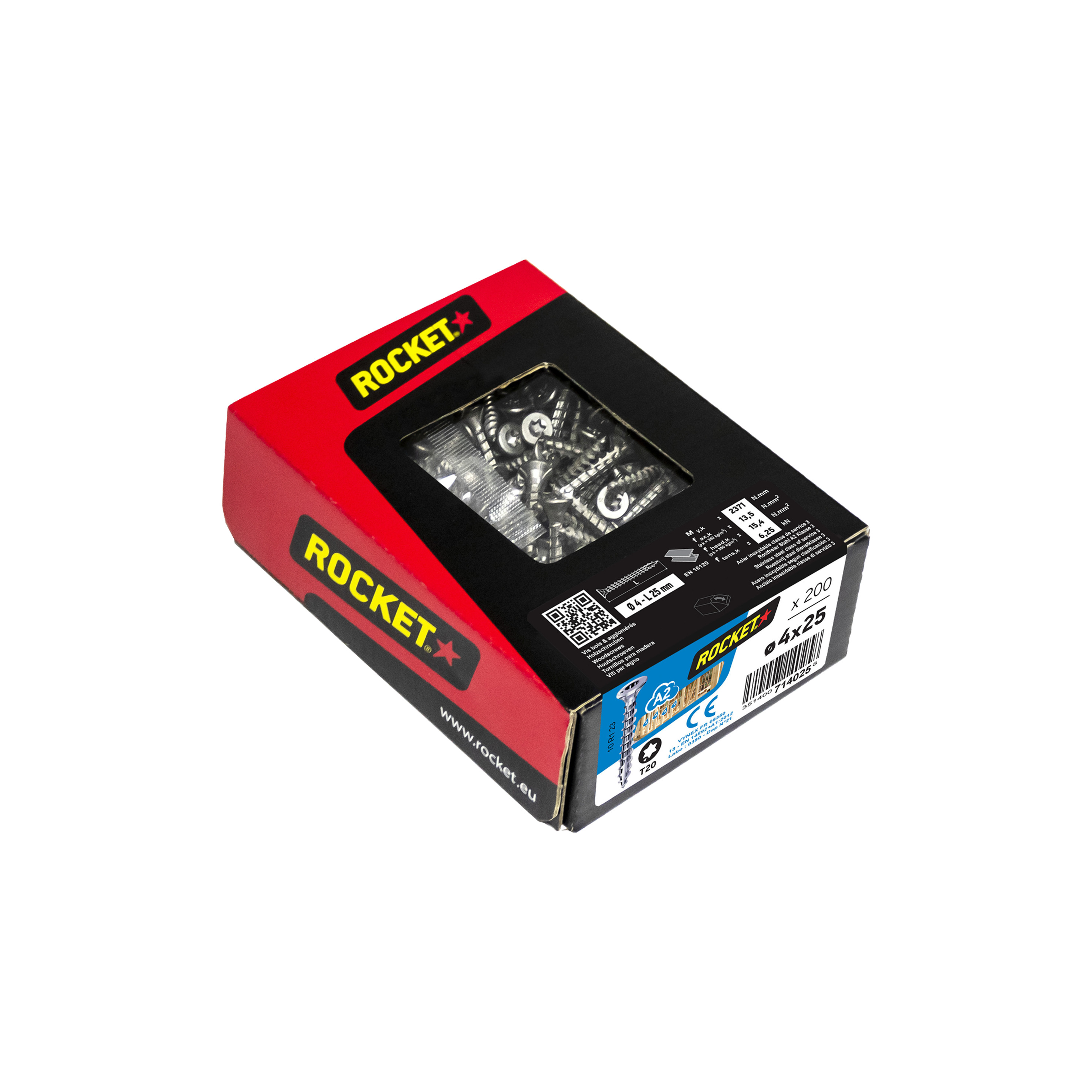 Rocket Seko 4,0 x 25 A2 T20 VG Rocket Seko 4,0 x 25 A2 T20 VG