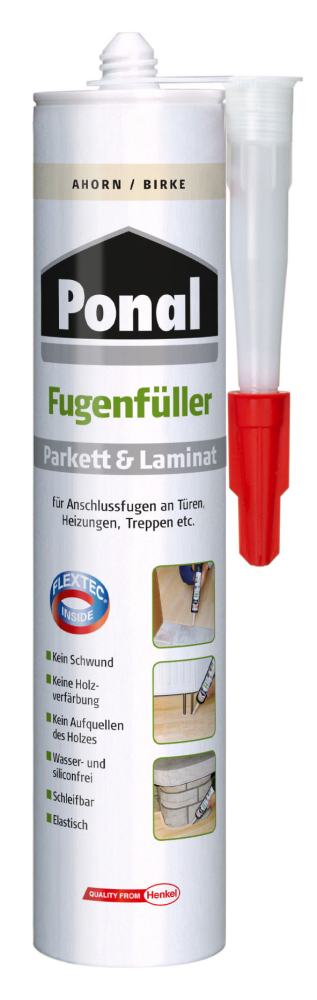 Ponal Parkett + Laminat Fugenfüller, Ahorn/Birke, 280 ml