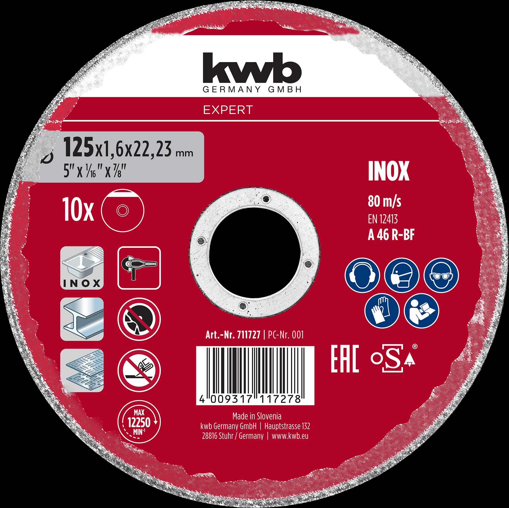 kwb 10er SparPack Expert Trennscheiben, 125 x 1,6 mm kwb 10er SparPack Expert Trennscheiben, 125 x 1,6 mm