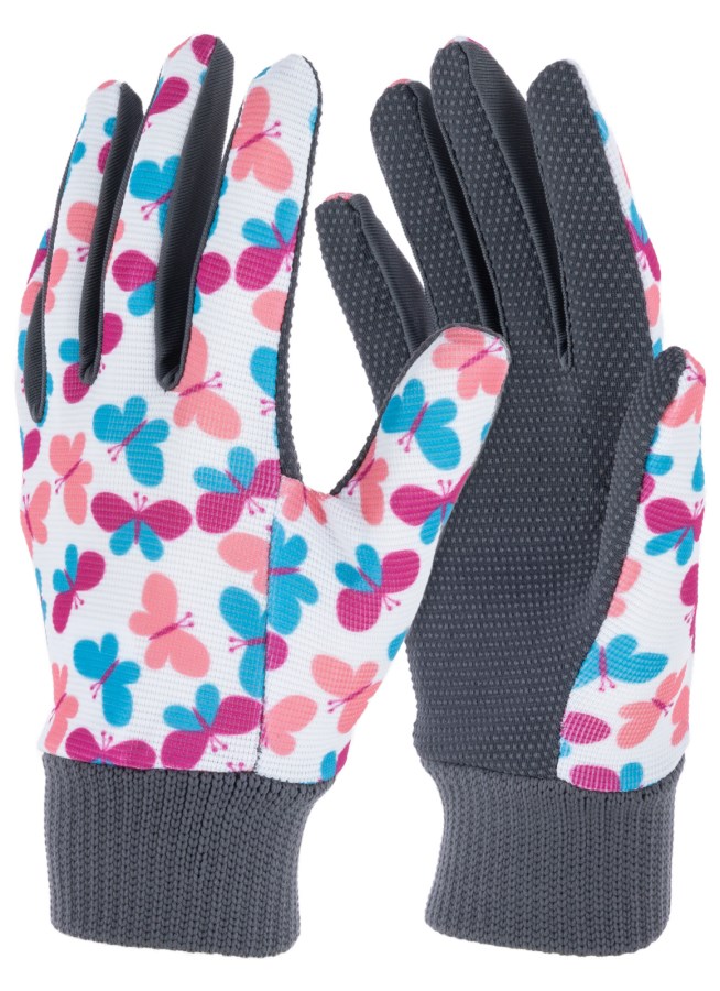 Keron Kinderhandschuh Joy 6-8 Jahre Strickbund, Schmetterlinge