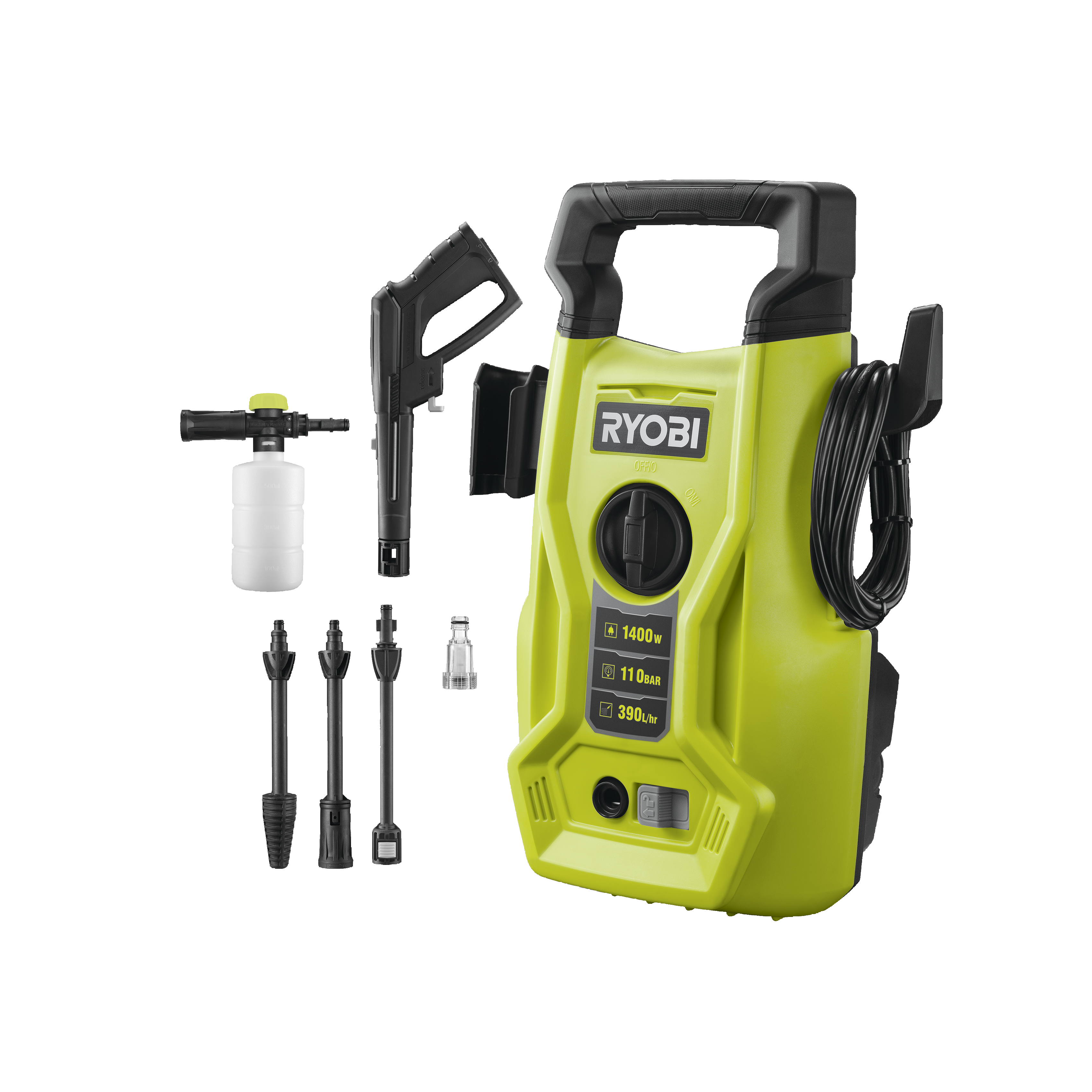 Ryobi Hochdruckreiniger RY110PWA 110 Bar Ryobi Hochdruckreiniger RY110PWA 110 Bar