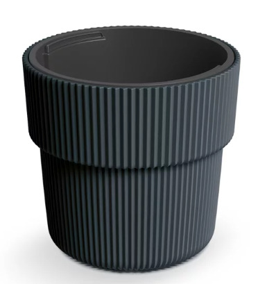 Prosperplast Blumentopf Milly, Ø 39 cm, H:37 cm, anthrazit