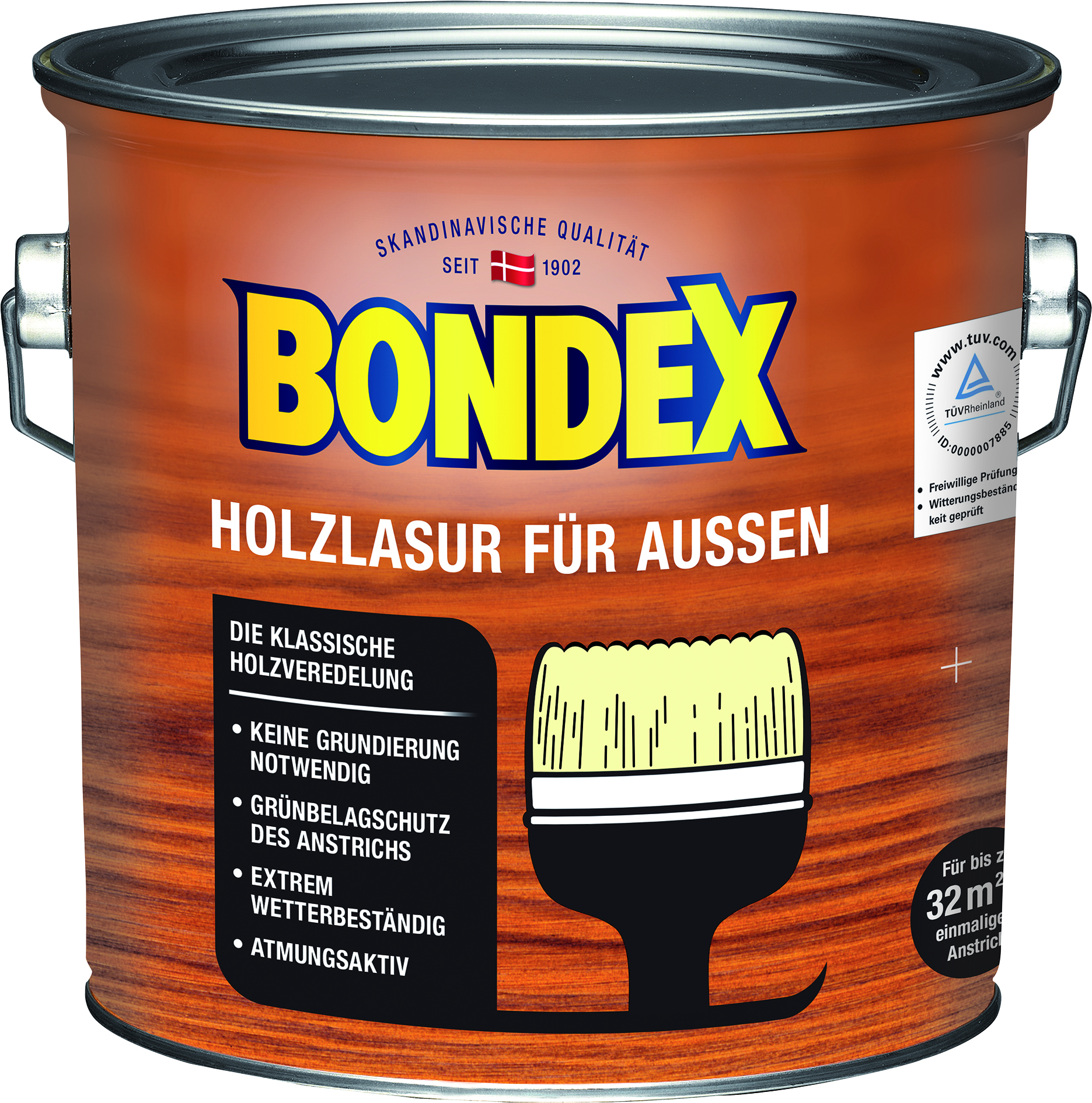 Bondex Holzlasur für Außen Kalk weiß, 2,5L