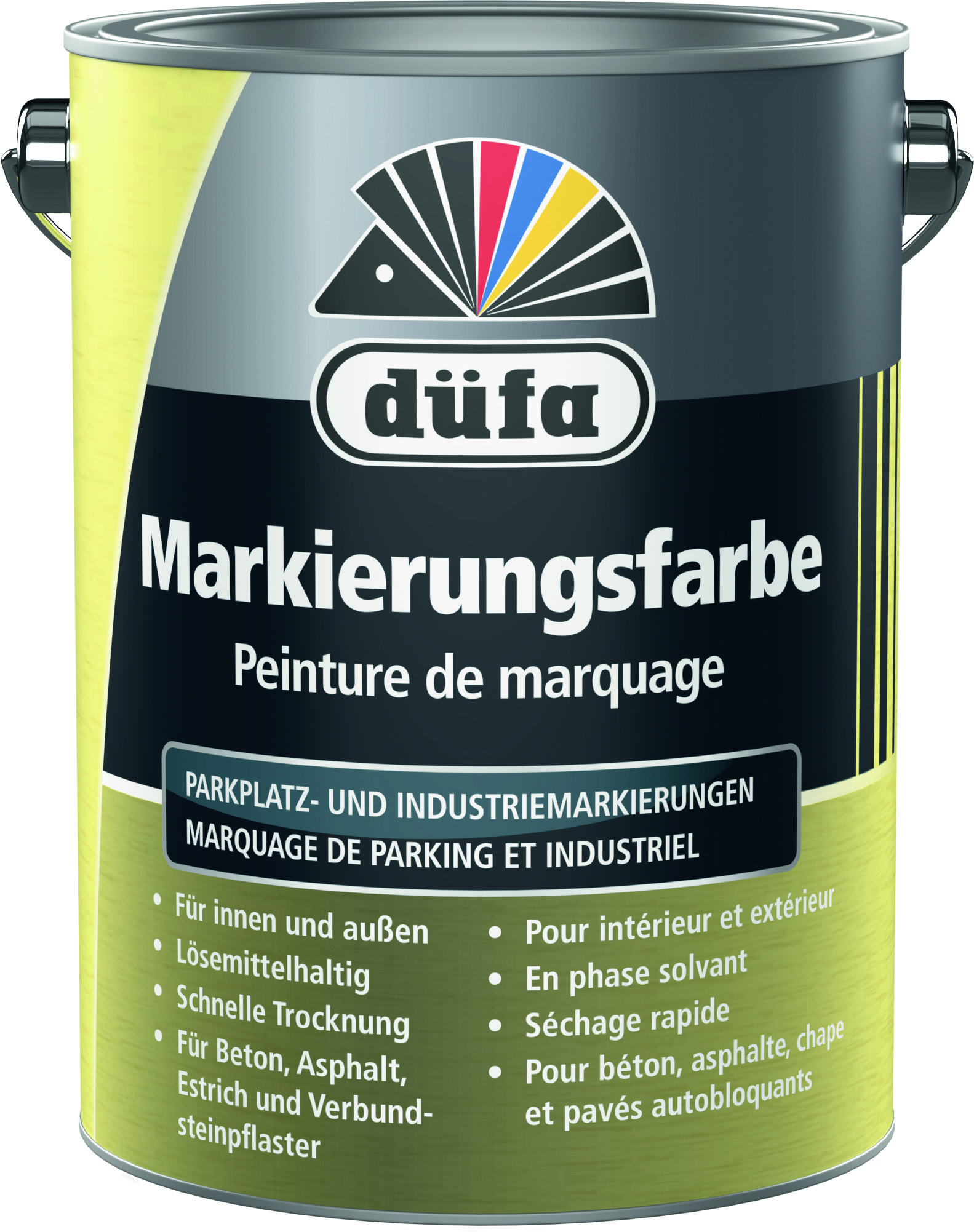 Düfa Markierungsfarbe gelb, seidenmatt