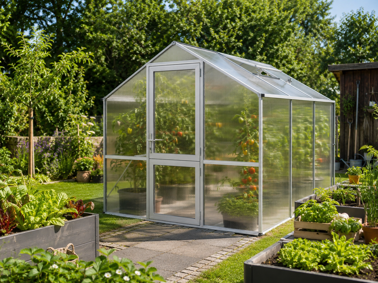 KGT Gewächshaus Rose III, pressblank