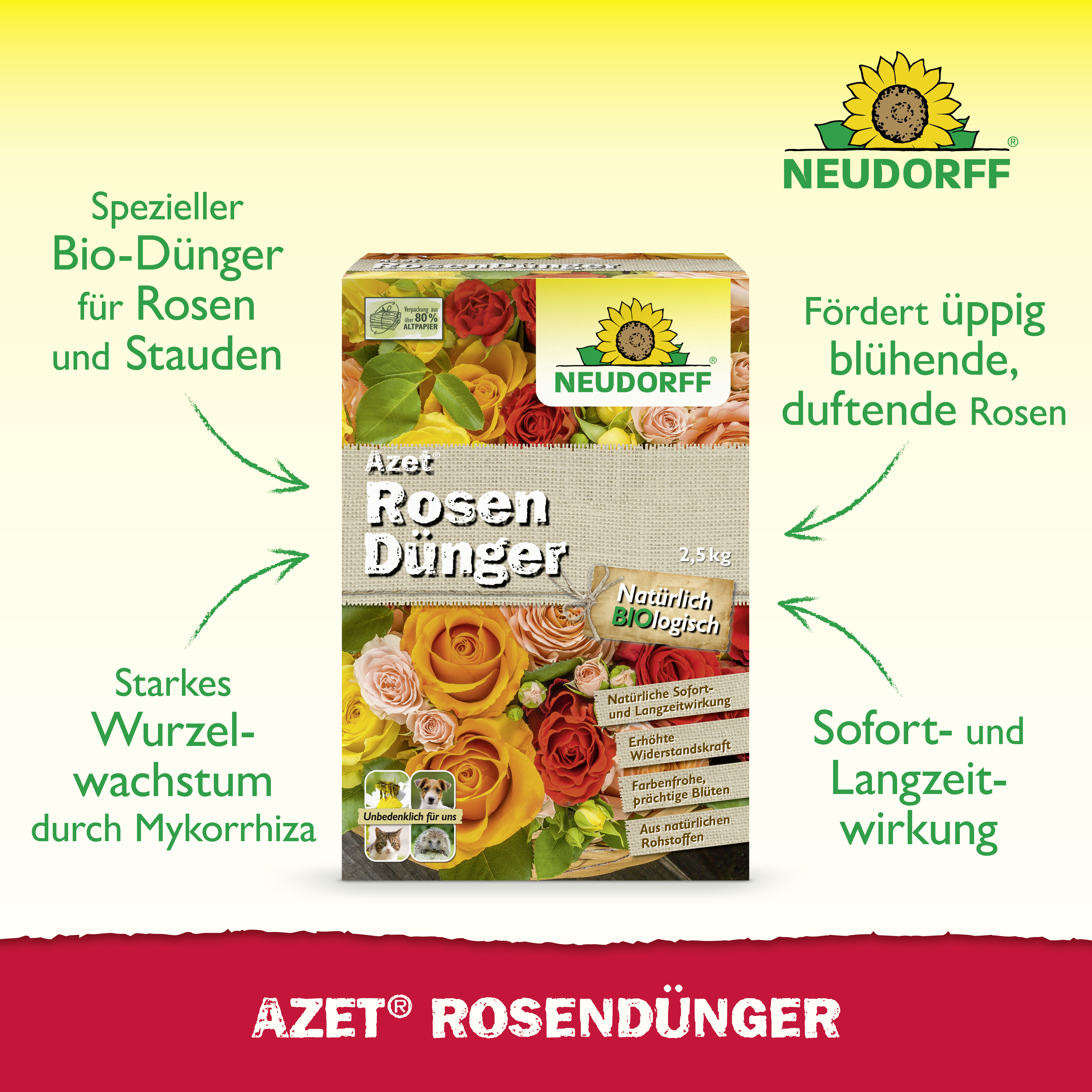 Neudorff Azet RosenDünger, 2,5 kg