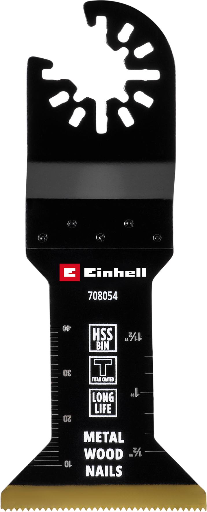 Einhell HSS-BiM-Tauchsägeblatt mit Universalaufnahme und Titanbeschichtung, gerade, 45 x 57 mm