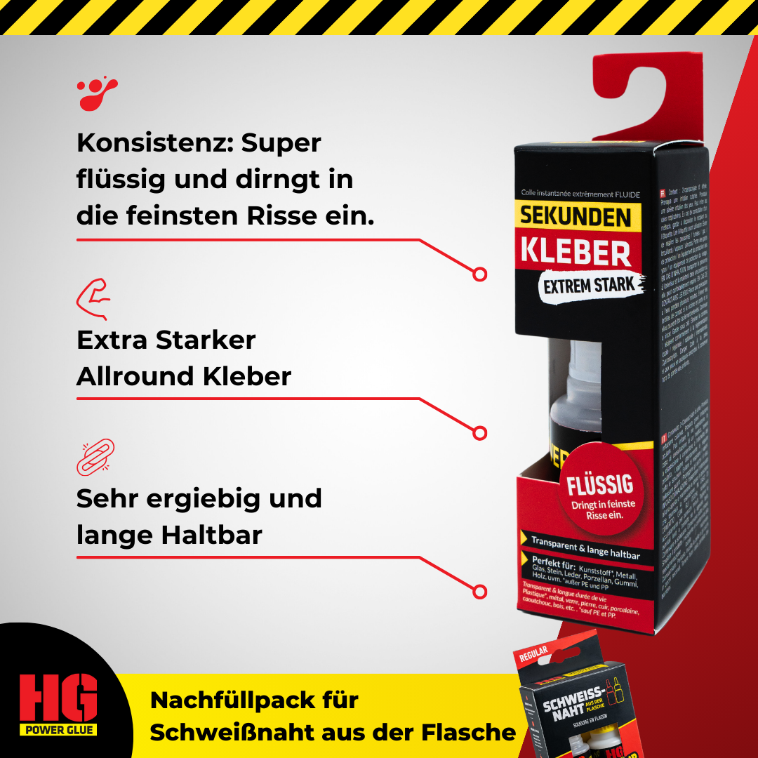 HG Power Glue Sekundenkleber dünn, 20 g