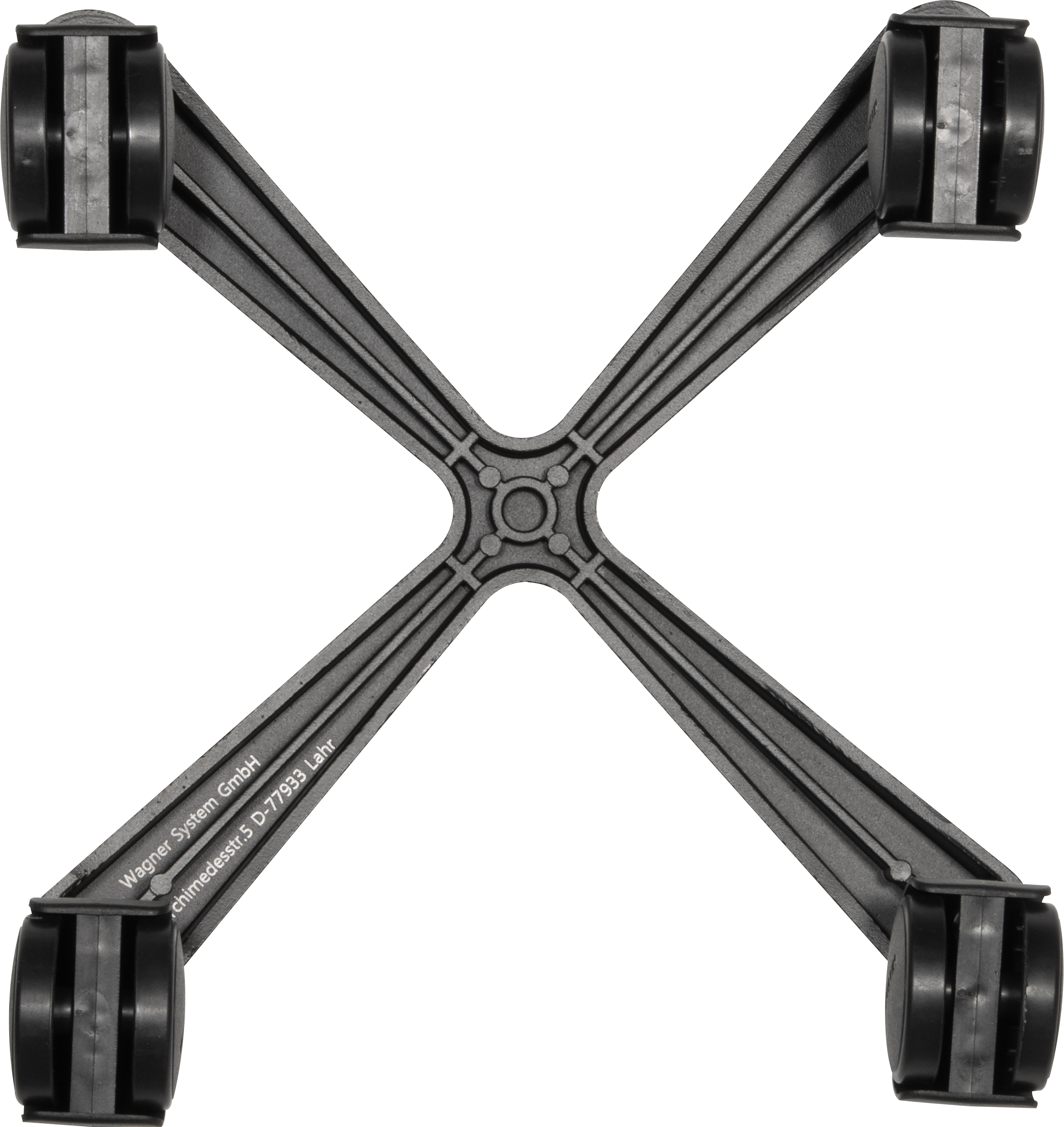 Wagner Pflanzenroller GH0916, Ø 300 mm, Alu-Guss., schwarz-matt