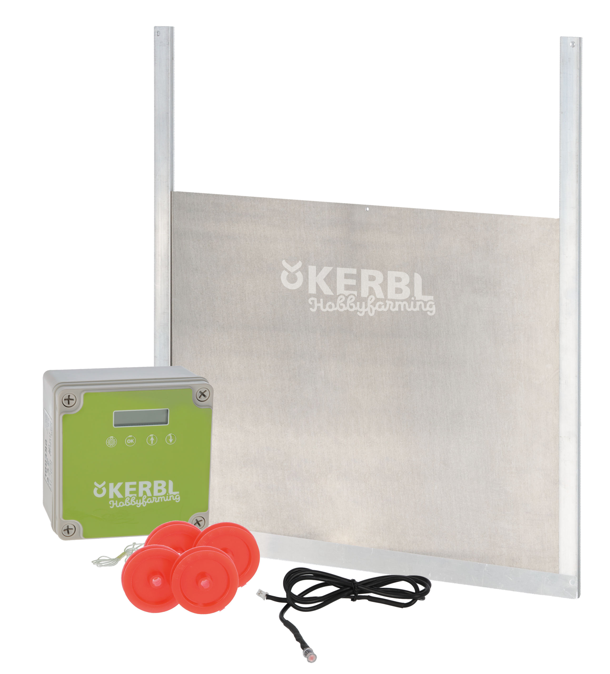 Kerbl Automatische Hühnertür mit Schiebetür 220x330mm, verpackt