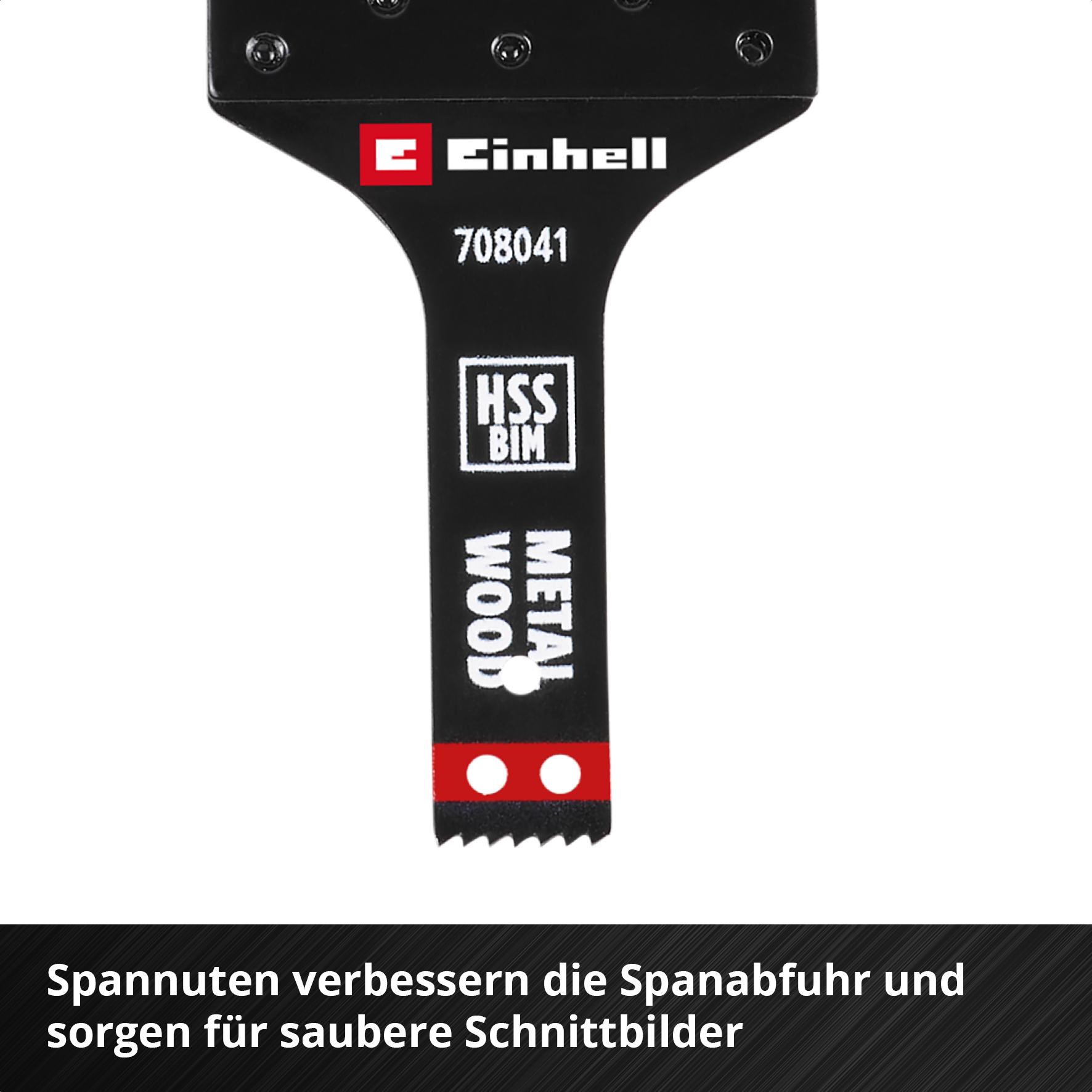 Einhell HSS-BiM-Tauchsägeblatt mit Universalaufnahme, gerade, 10 x 42 mm