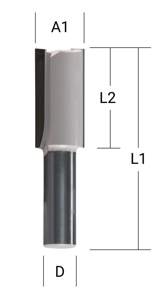 Makita Nutfräser zweischneidig, 12 mm