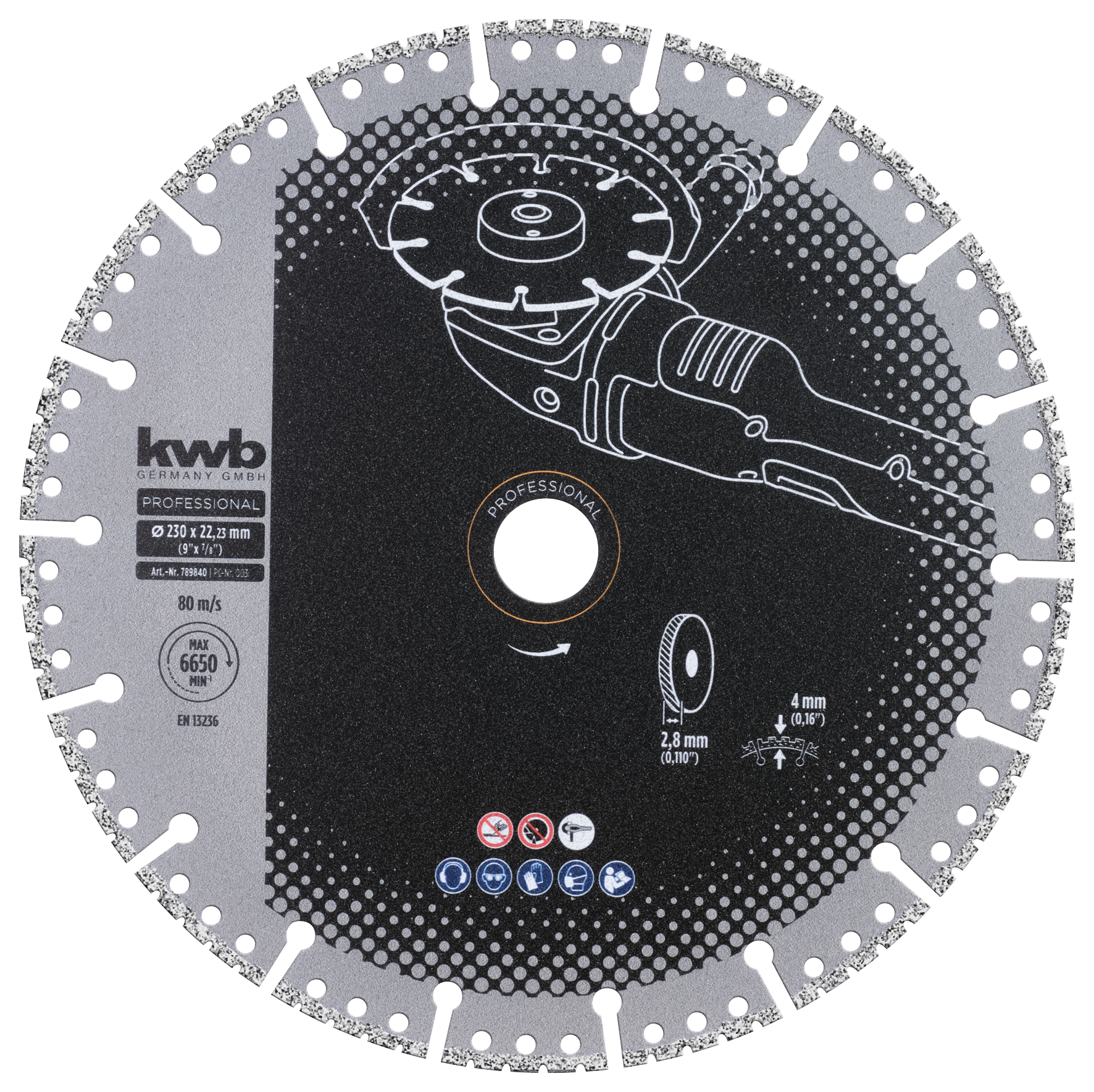 Kwb Diamant-Trennscheibe Multi, 230 mm Kwb Diamant-Trennscheibe Multi, 230 mm
