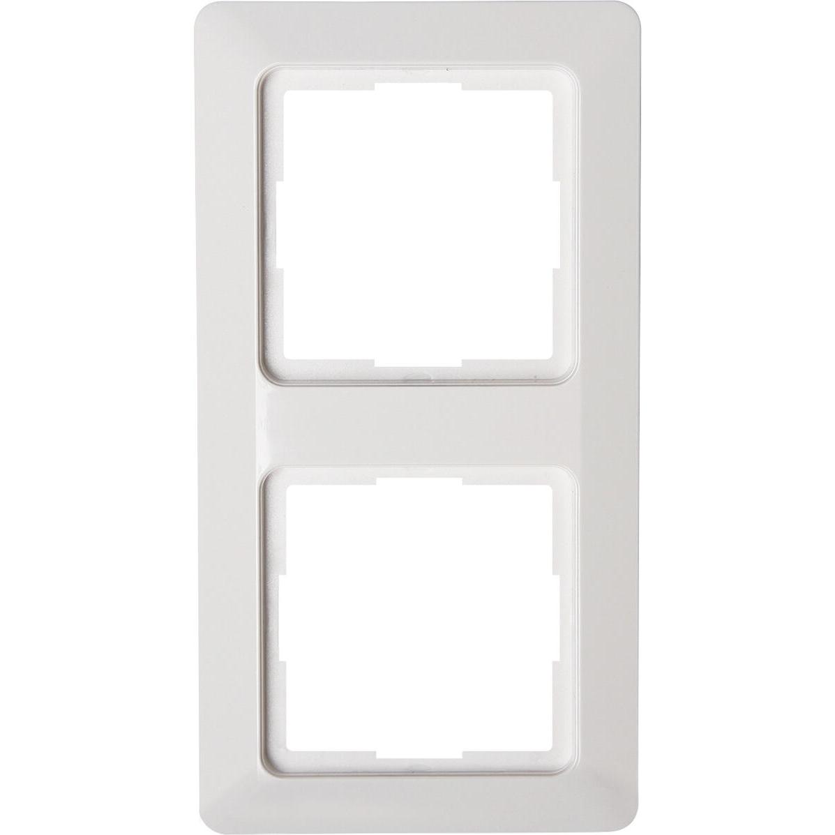 Kopp MILANO Abdeckrahmen 2-fach, weiß Kopp MILANO Abdeckrahmen 2-fach, weiß