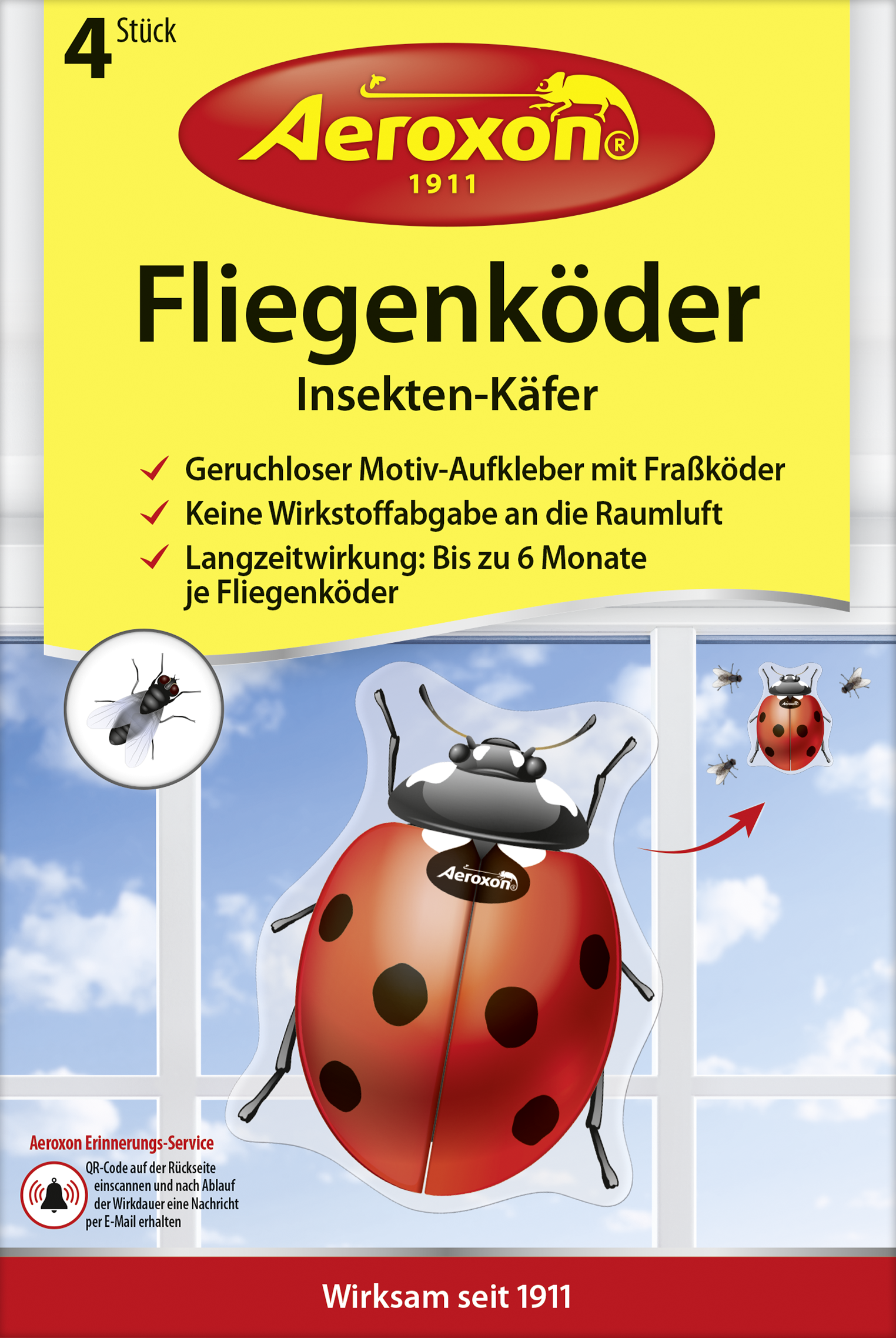 FLIEGENKÖDER INSEKTEN-KÄFER 4ST. 