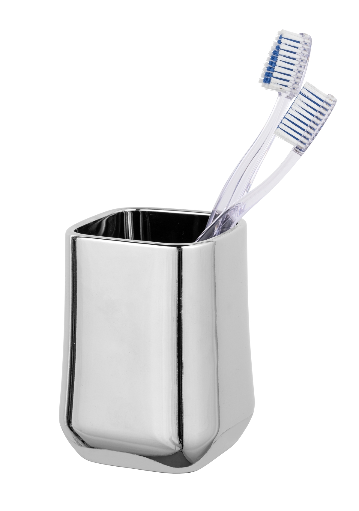 Schöner Wohnen Keramik Zahnputzbecher Adine, chrom Schöner Wohnen Keramik Zahnputzbecher Adine, chrom