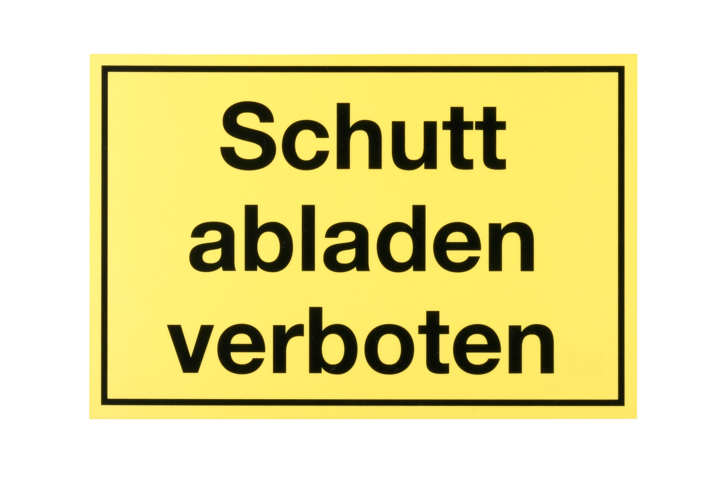 Metafranc Hinweisschild, "Schutt abladen verboten" Metafranc Hinweisschild, "Schutt abladen verboten"
