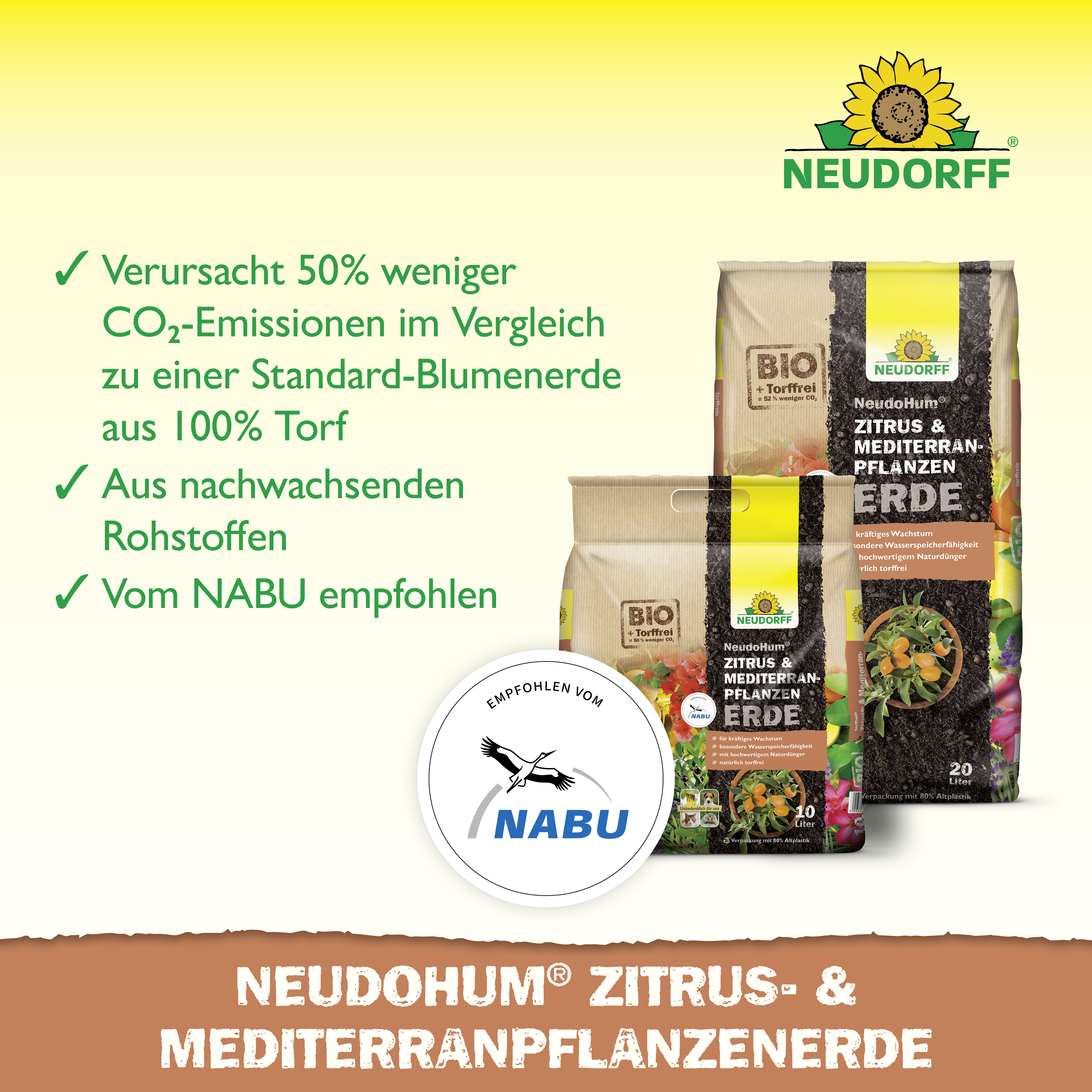 Neudorff NeudoHum Zitrus & MediterranpflanzenErde