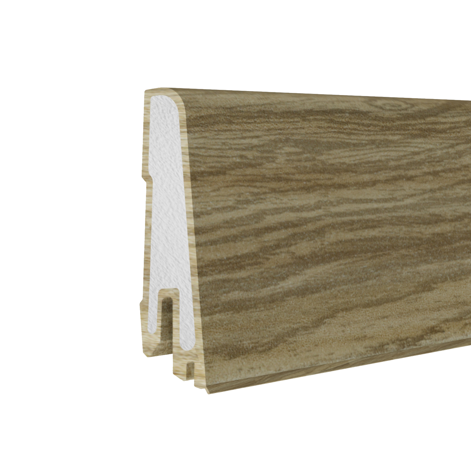 Döllken Hartschaum-Sockelleiste Modern 60 Clip, eiche feldis
