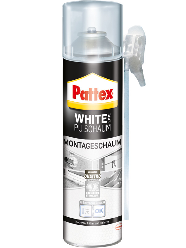 Pattex Whiteteq Montageschaum, 500 ml