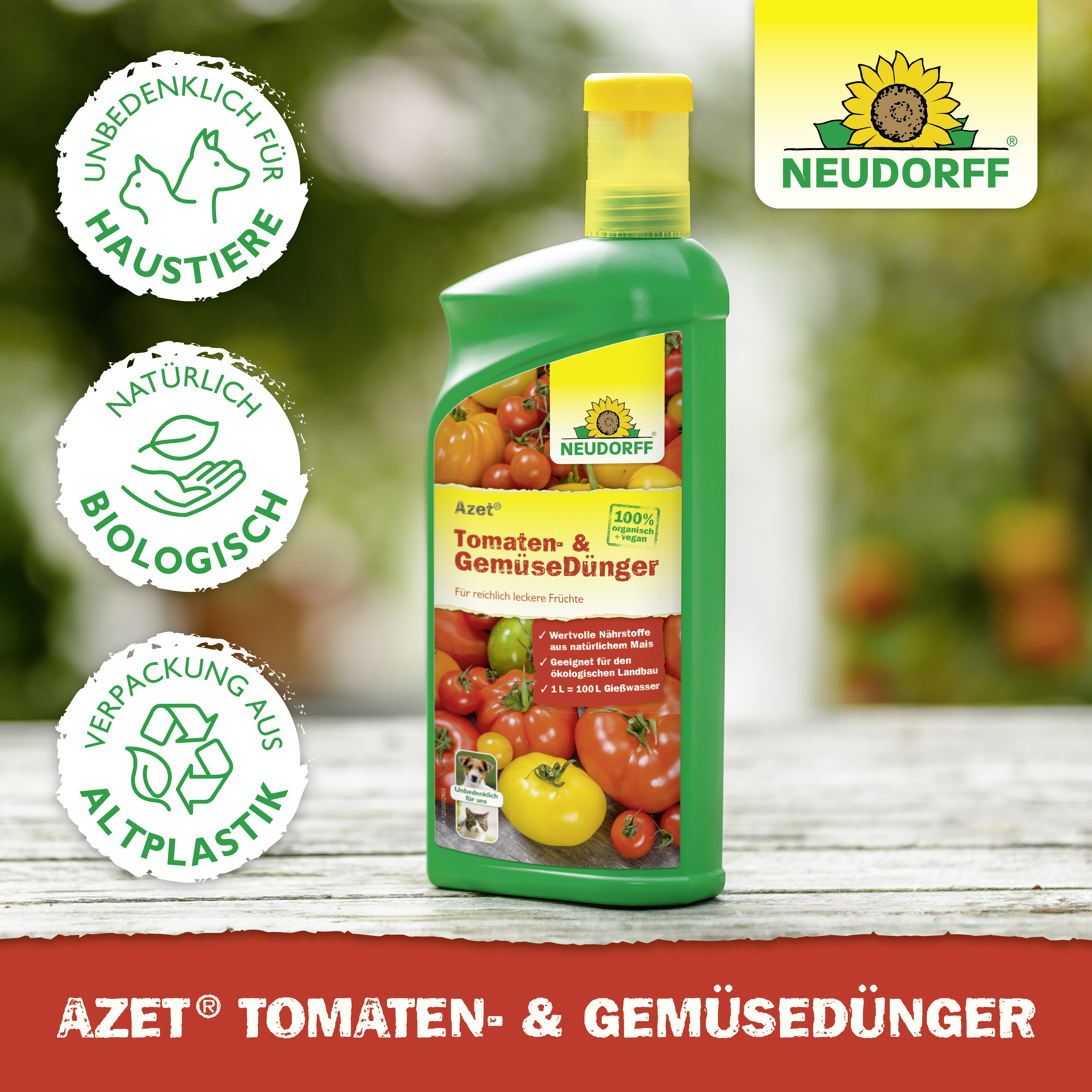 Neudorff Azet Tomaten- und GemüseDünger, 1 l