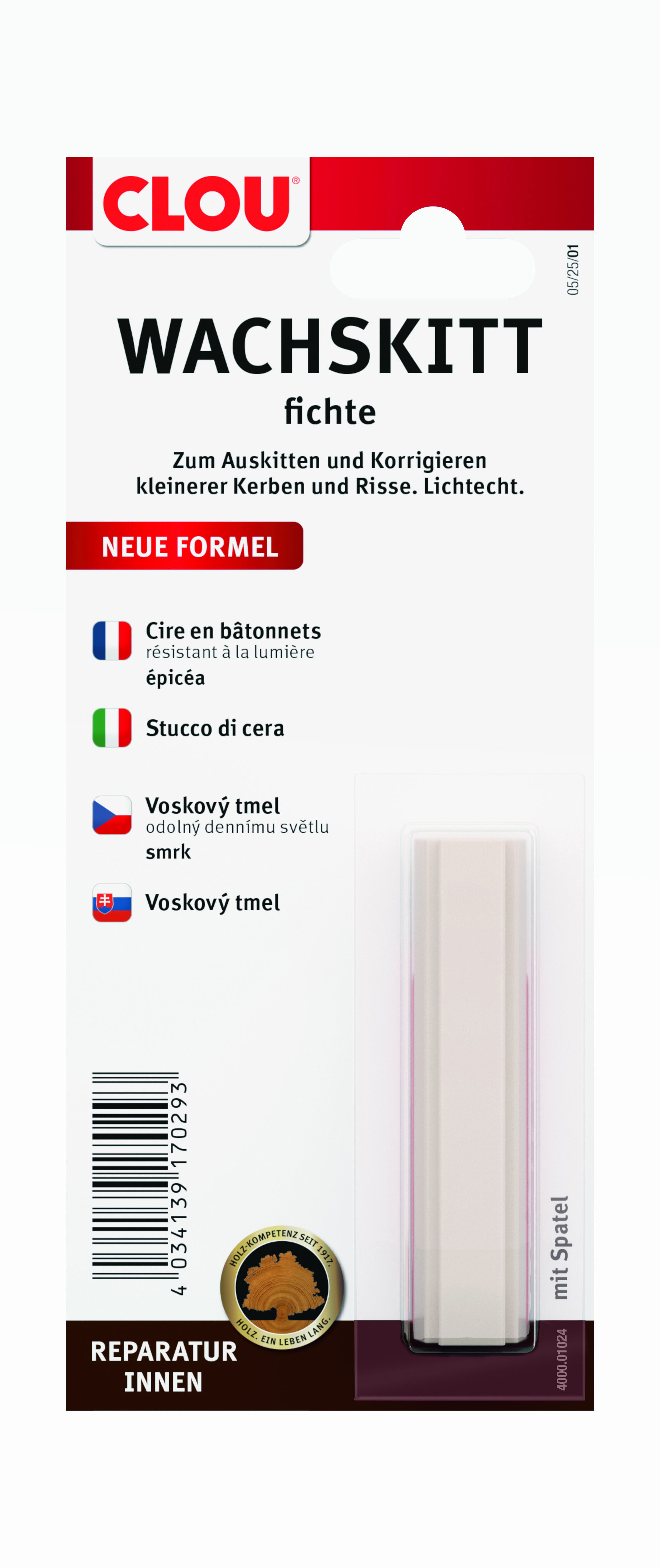 Clou Wachskitt, Fichte