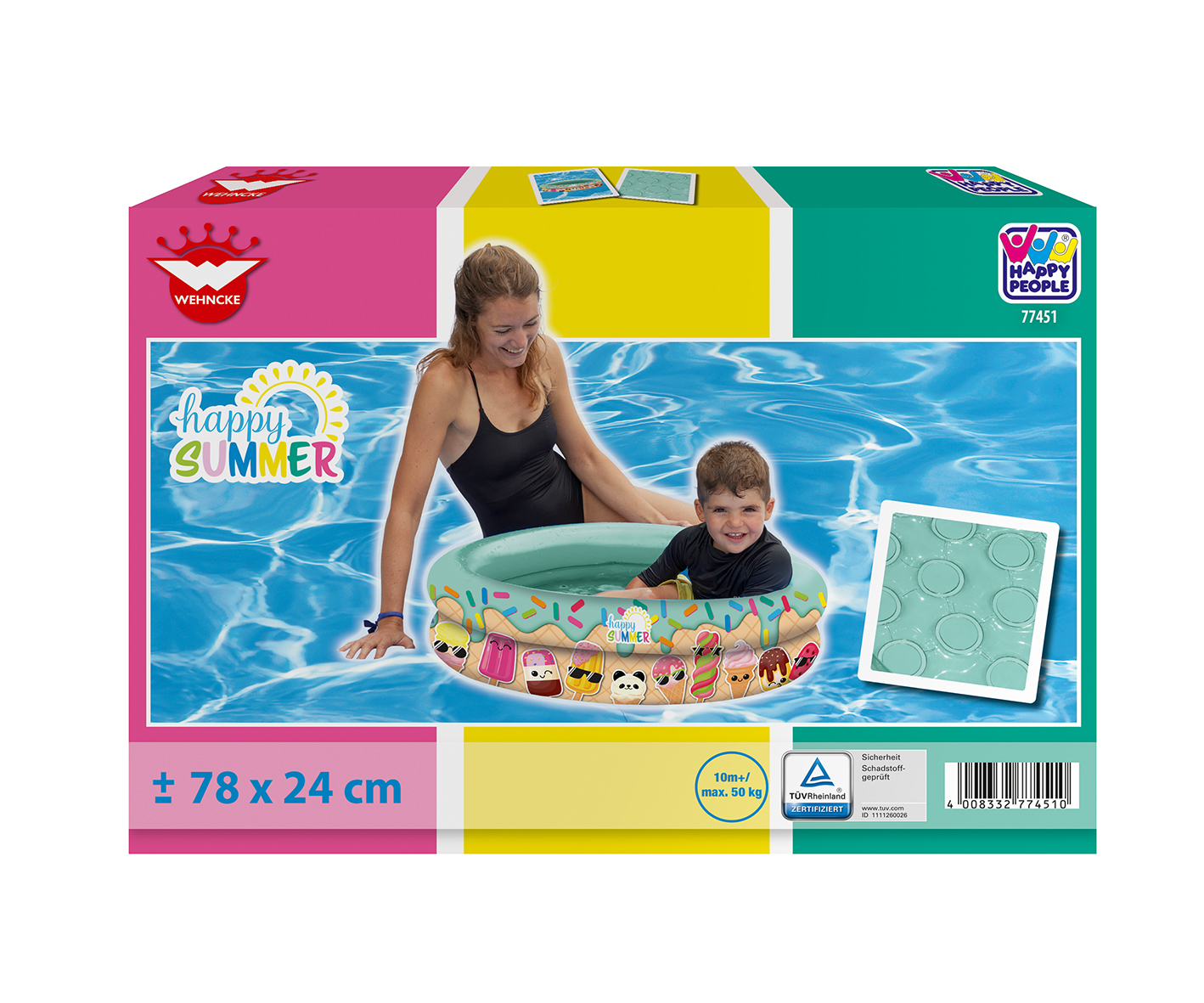 Happy People "Happy Summer" Babypool, ca. 74 x 18 cm