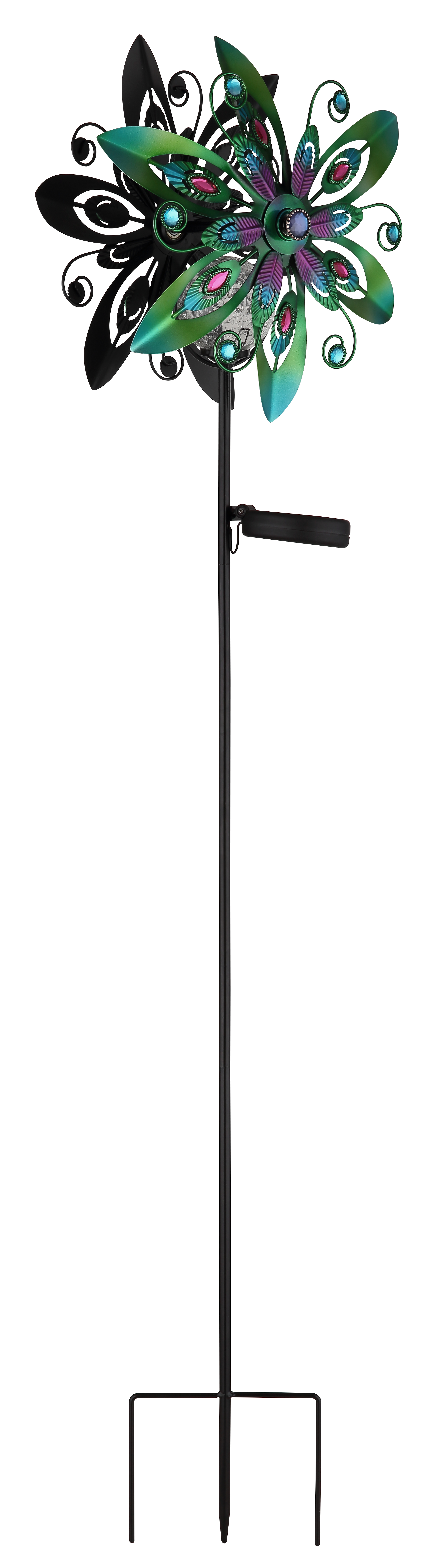 Globo Solarleuchte Metall bunt 1xLED
