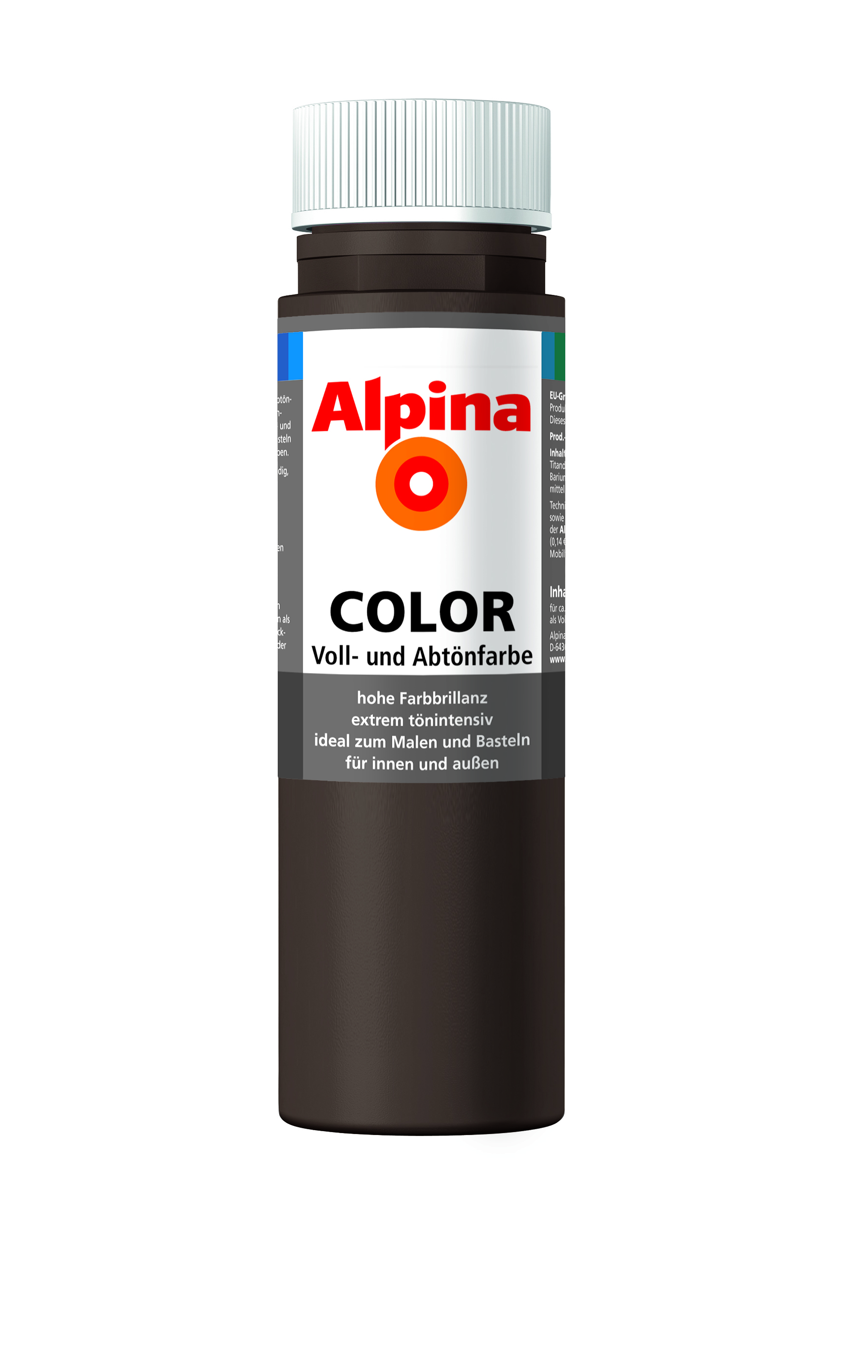 4001244707324_Alpina_Color_250ml_ChocoBrown Alpina Color Voll- und Abtönfarbe Choco Brown, 250ml