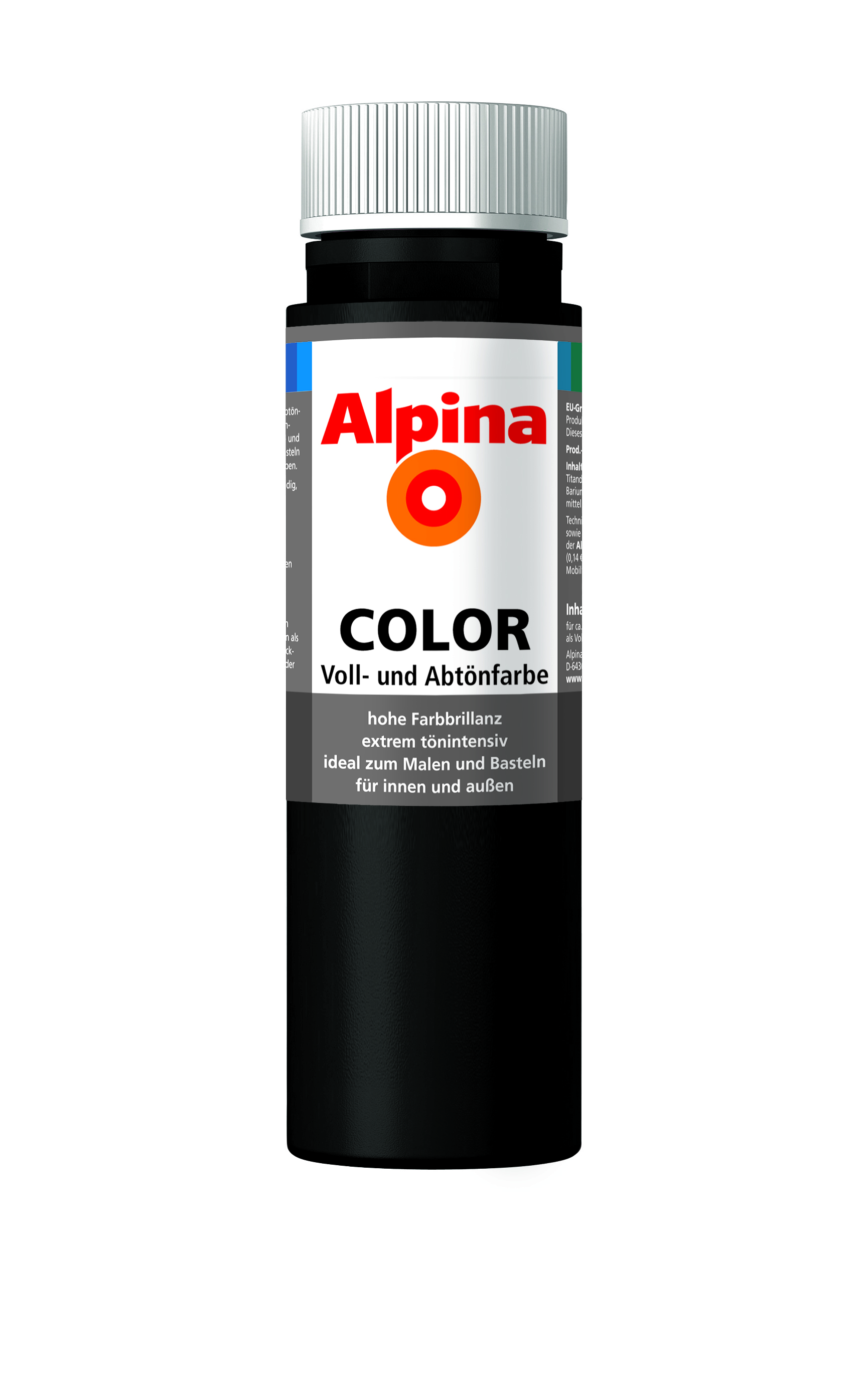 4001244707355_Alpina_Color_250ml_NightBlack Alpina Color Voll- und Abtönfarbe Night Black, 250ml