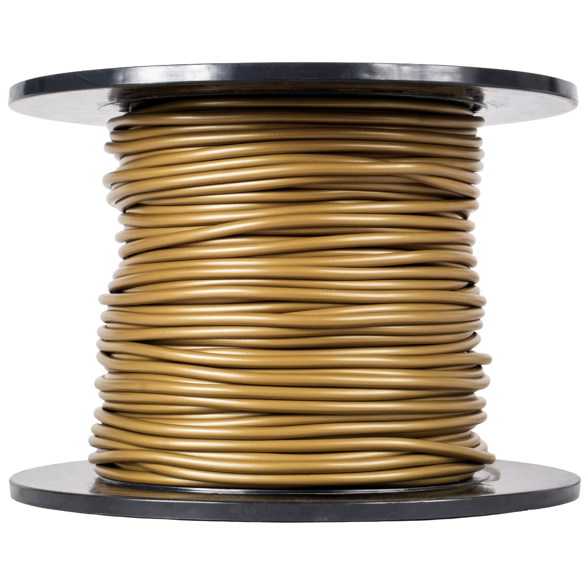 HSB Schlauchleitung H03VV-F 3G0,75 mm² Spule 100 m, gold (Meterware)