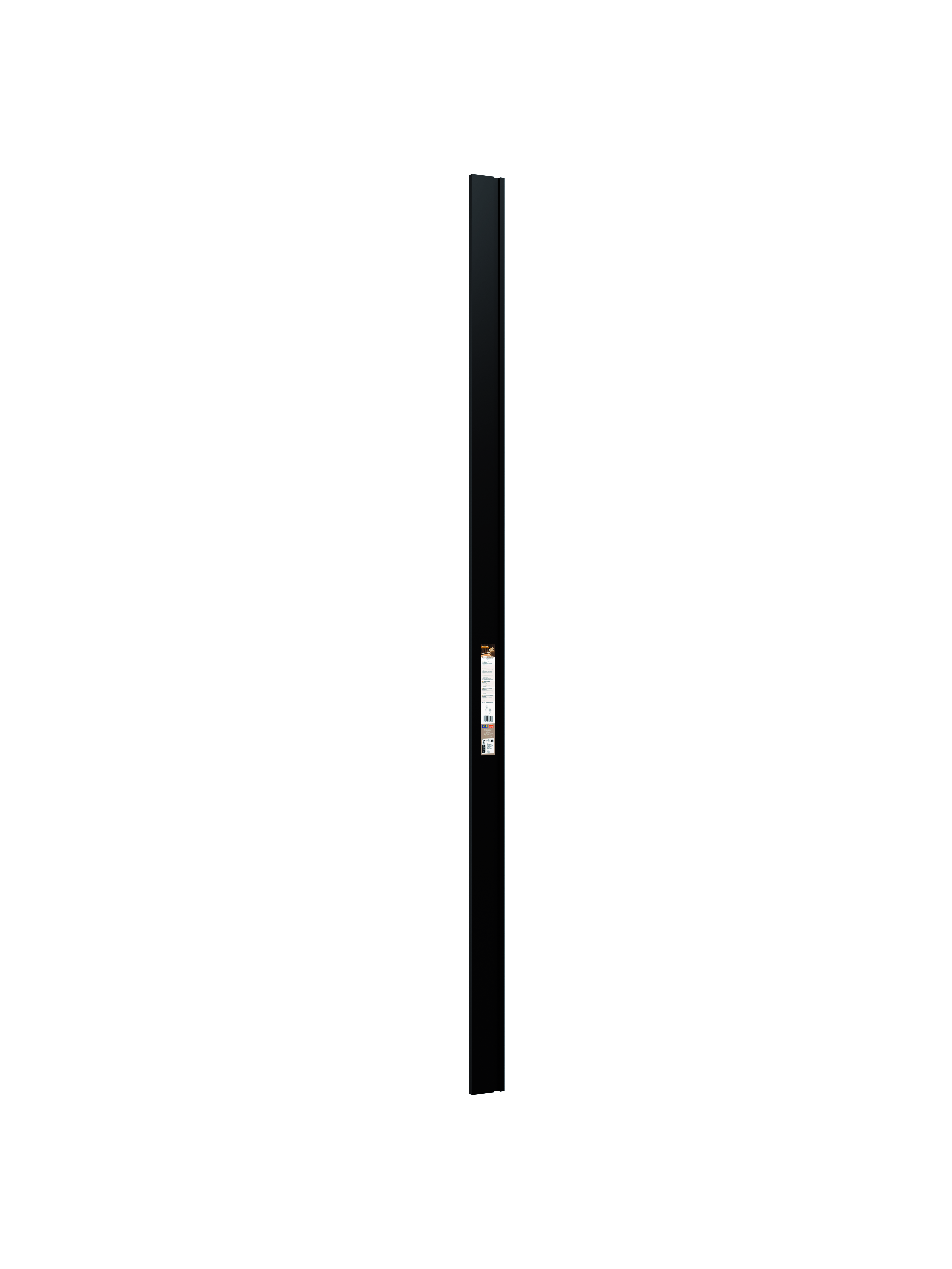 SELITSTYLE Sockelleiste für Akustikpaneel für indirekte Beleuchtung inkl. Diffusor, 2000 x 80 x 20 mm, schwarz