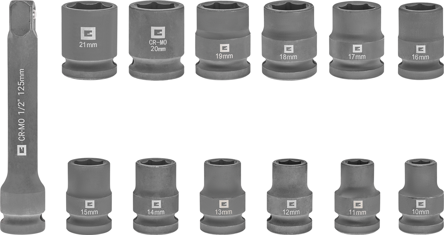 Einhell KFZ-Impact-Stecknuss-Set, 12-tlg.