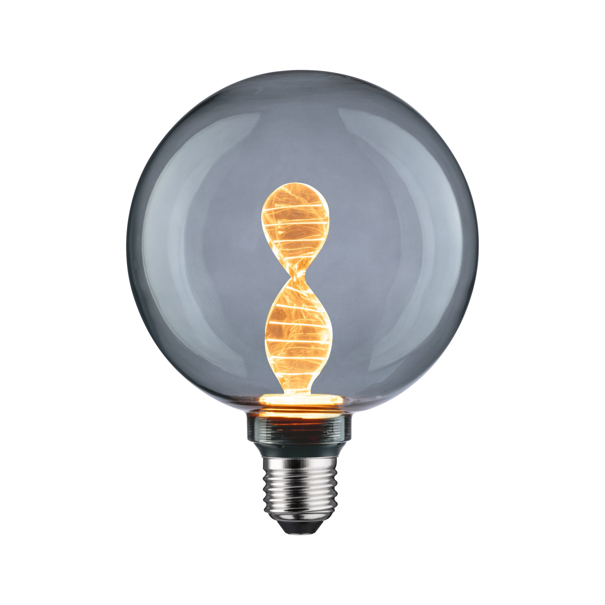 Paulmann LED G125 Inner Glow Helix, 90lm, E27, smoke, 1800K Paulmann LED G125 Inner Glow Helix, 90lm, E27, smoke, 1800K