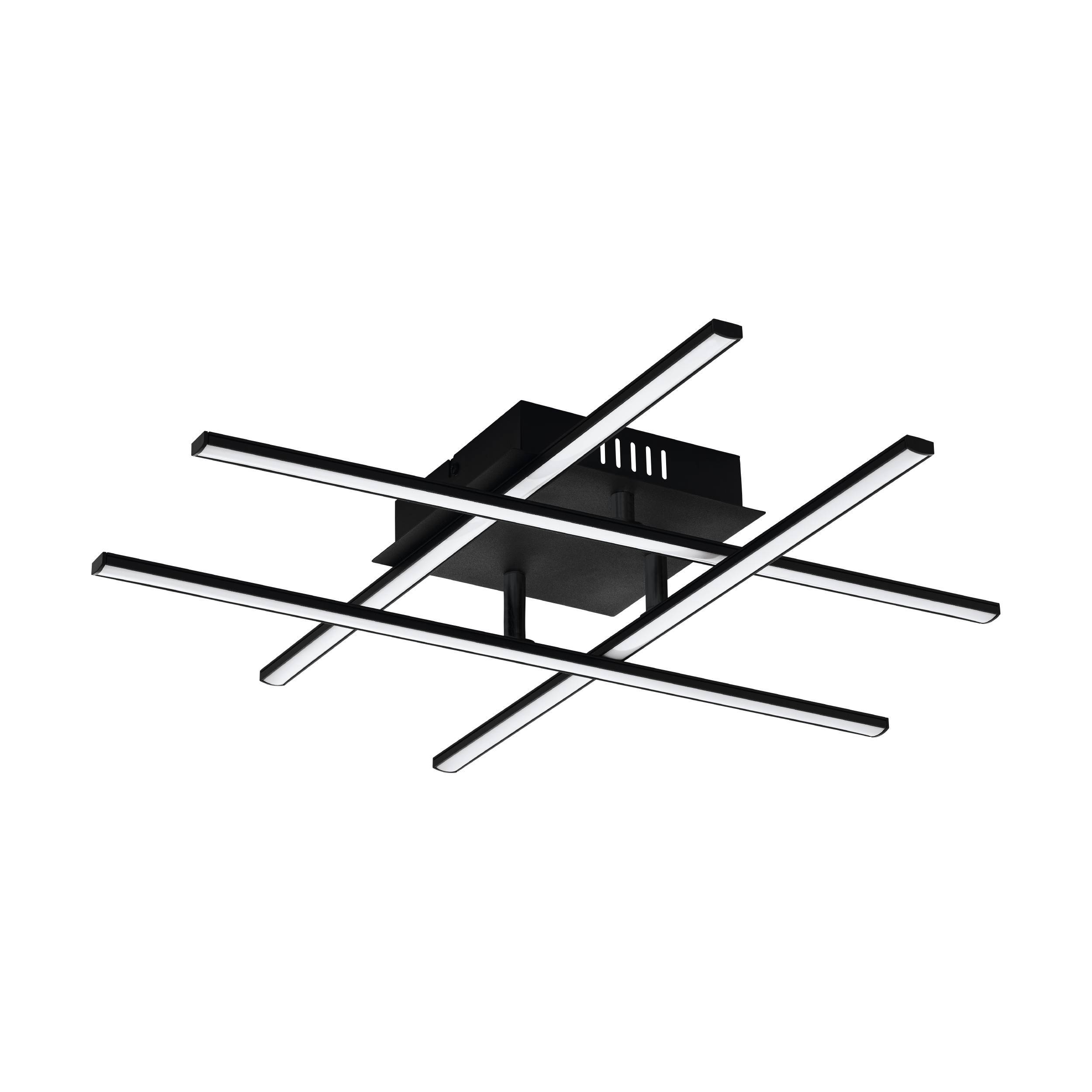 791346 Eglo Deckenleuchte, schwarz, 4er, LASANA 3