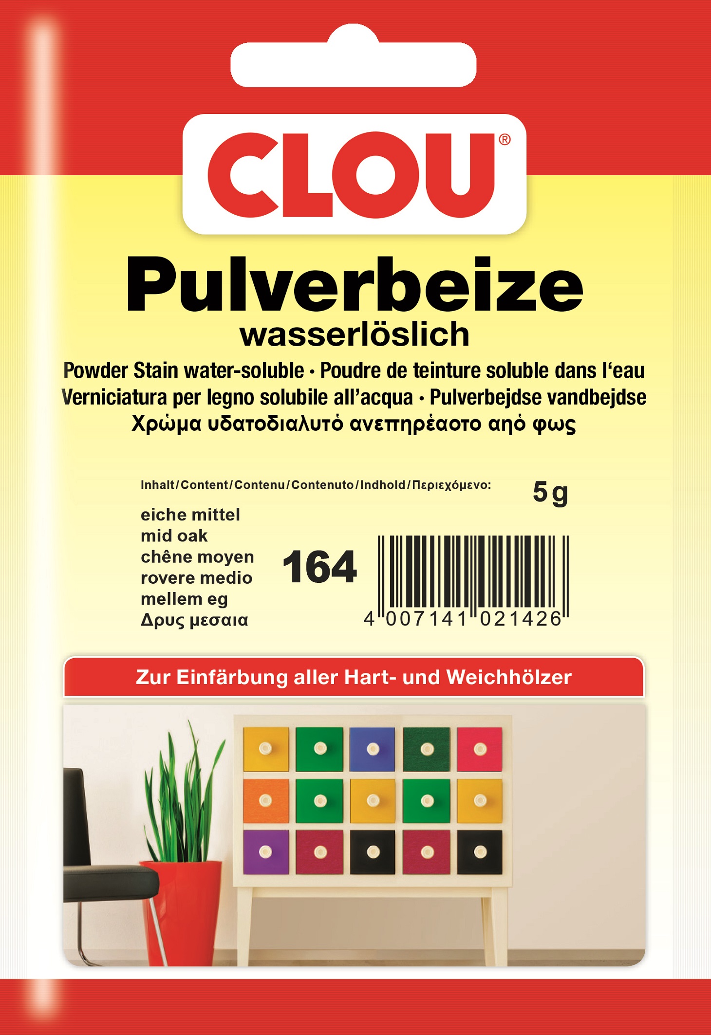 Clou Pulverbeize Nr. 163 Eiche Hell