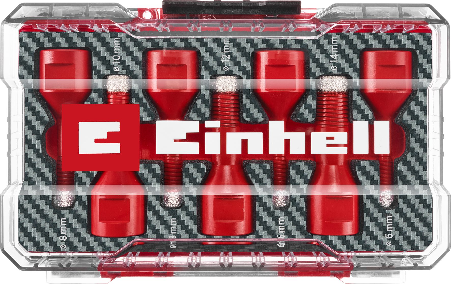 Einhell Diamant-Fliesenbohrer-Set, M14, M-CASE, 7-tlg., Ø 6-14 mm