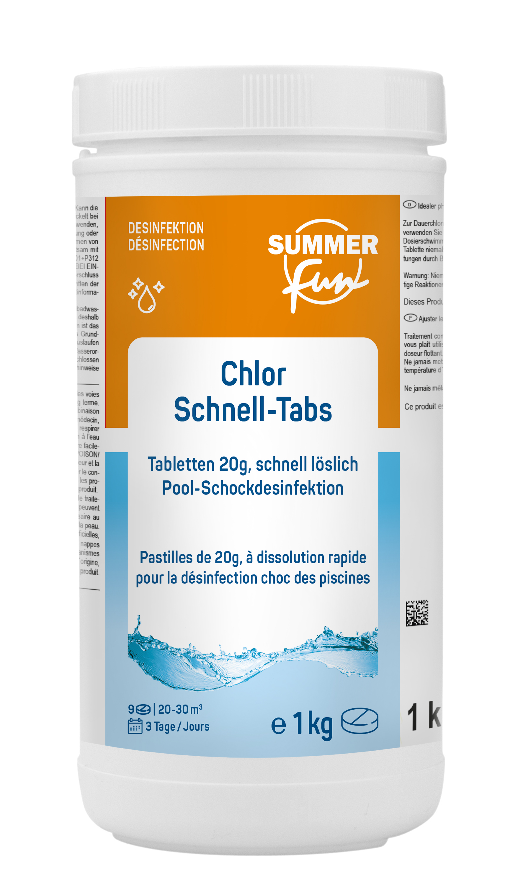 Summer Fun Chlor Schnell-Tabs 20 g, 1 kg Summer Fun Chlor Schnell-Tabs 20 g, 1 kg