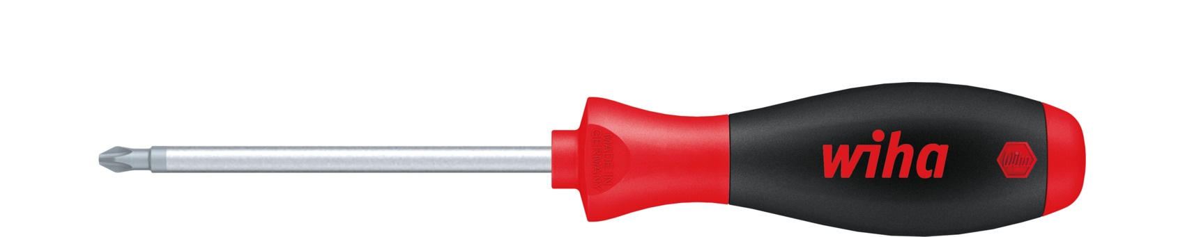Wiha Schraubendreher SoftFinish® Phillips mit Rundklinge, PH2 x 100 mm