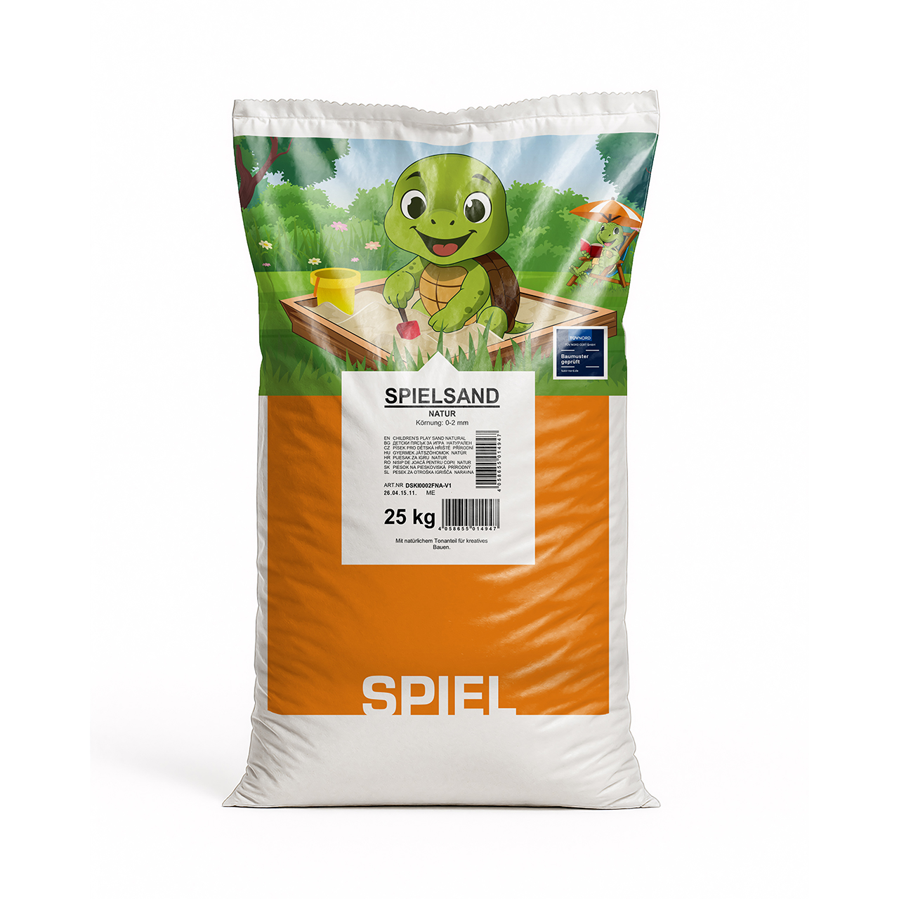 Min2C Spielsand 0-2, natur, 25 kg