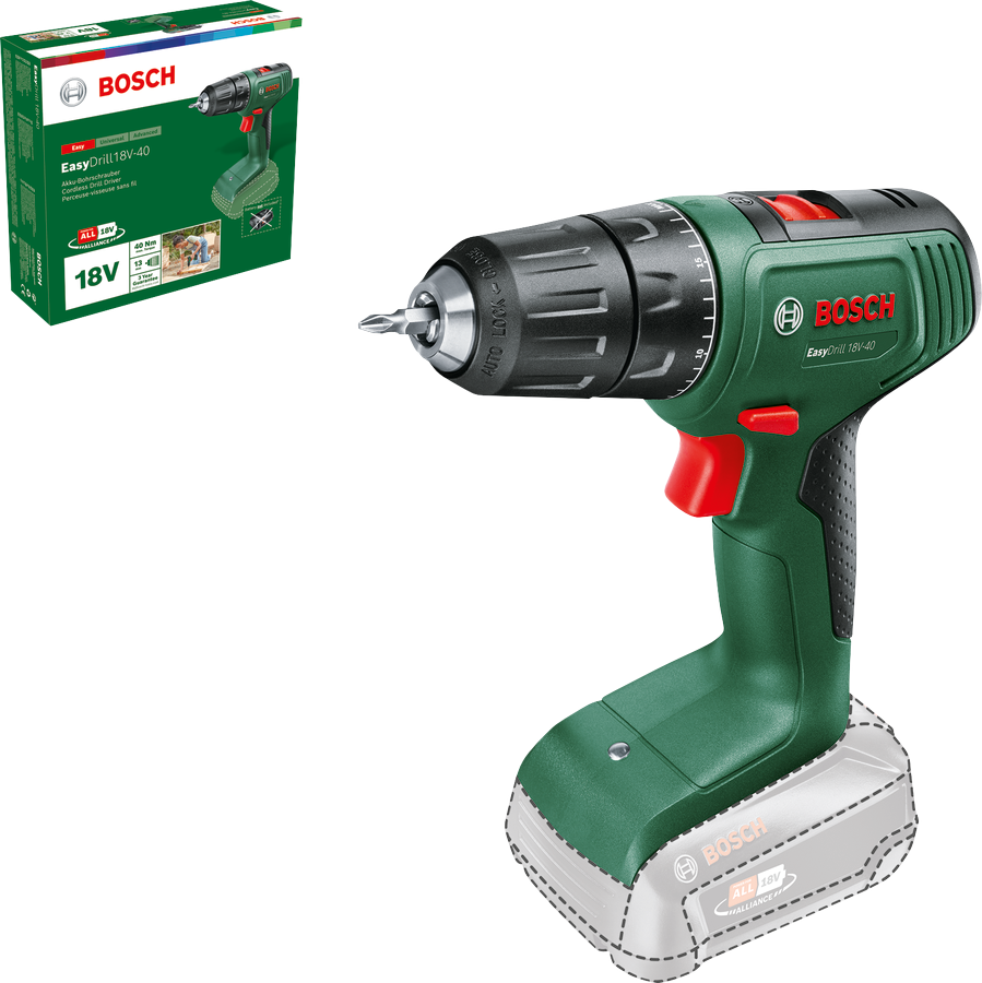 Bosch Akku-Bohrschrauber EasyDrill 18V-40, Solo Bosch Akku-Bohrschrauber EasyDrill 18V-40, Solo