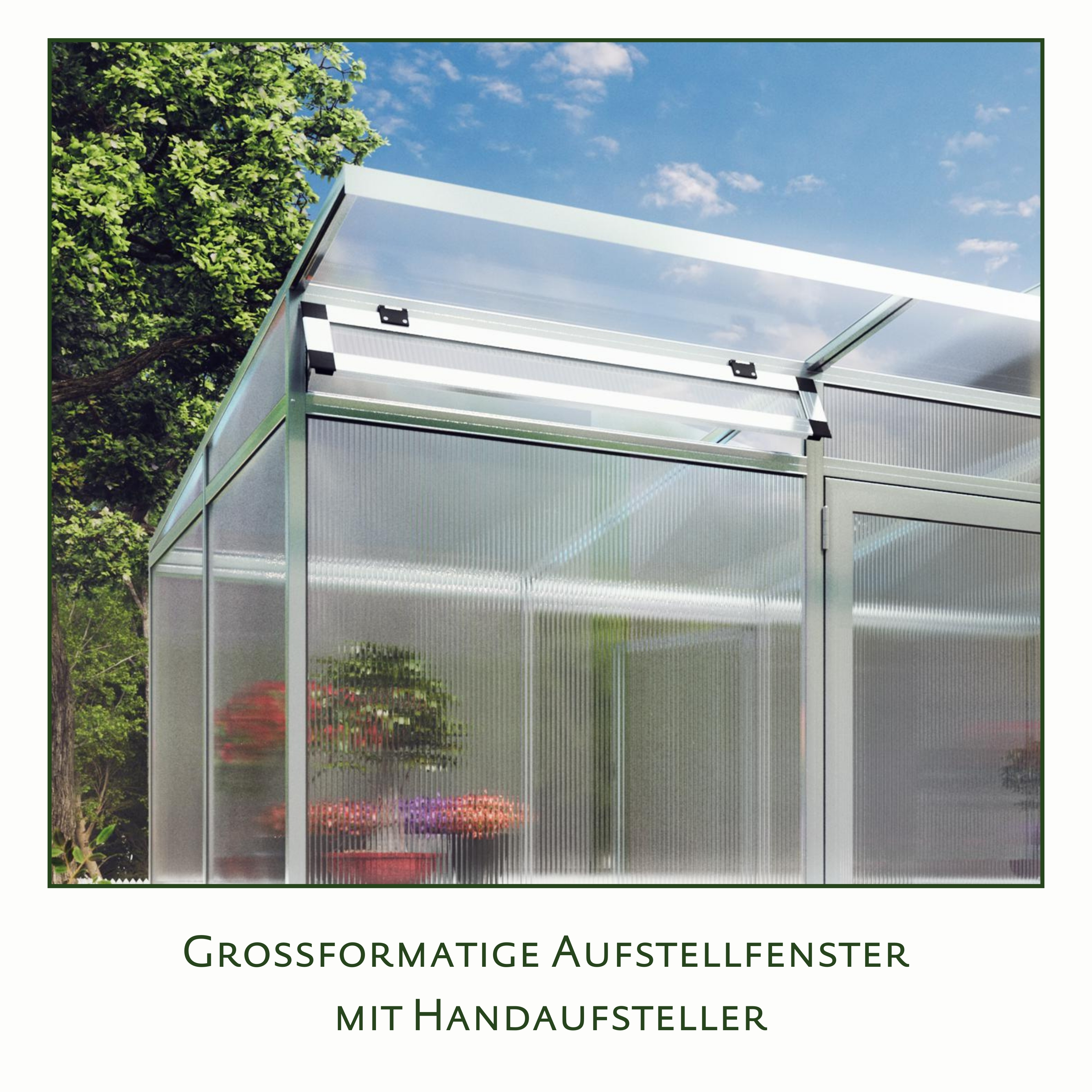 KGT Gewächshaus Santini II, pressblank