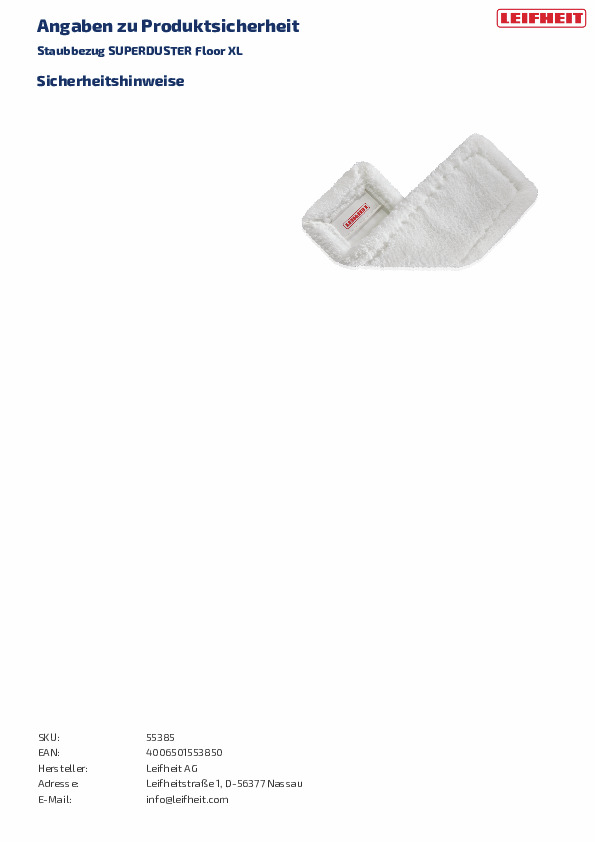 Leifheit Staubbezug SUPERDUSTER Floor XL