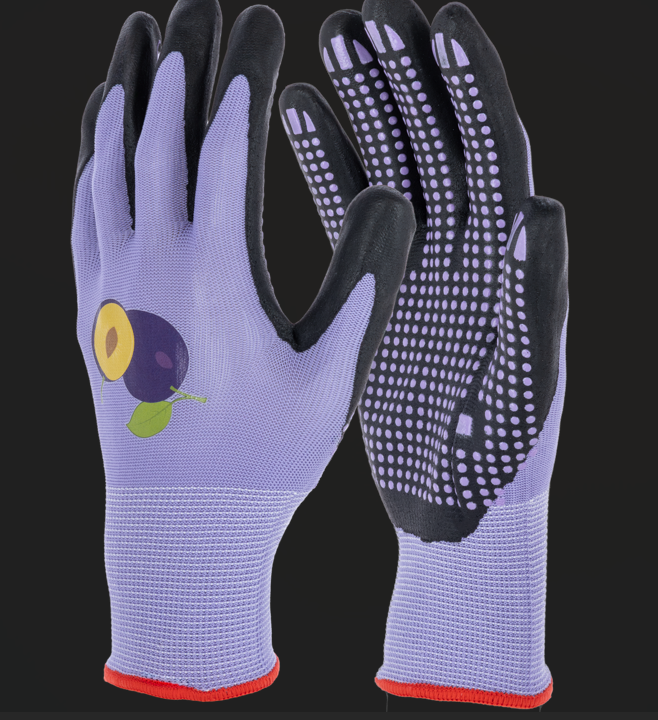 Keron Gartenhandschuh Blossom, Gr. 8 lila genoppt, Gr. 8/M