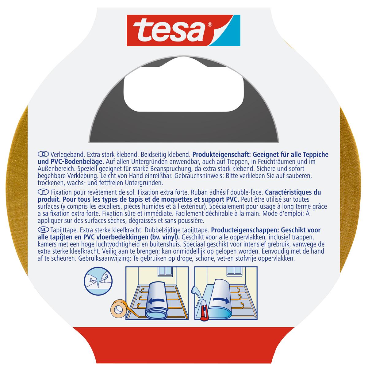 tesa_Floorlaying_056860001811_LI406_back_pa tesa Verlegeband, extra stark klebend, 10 m