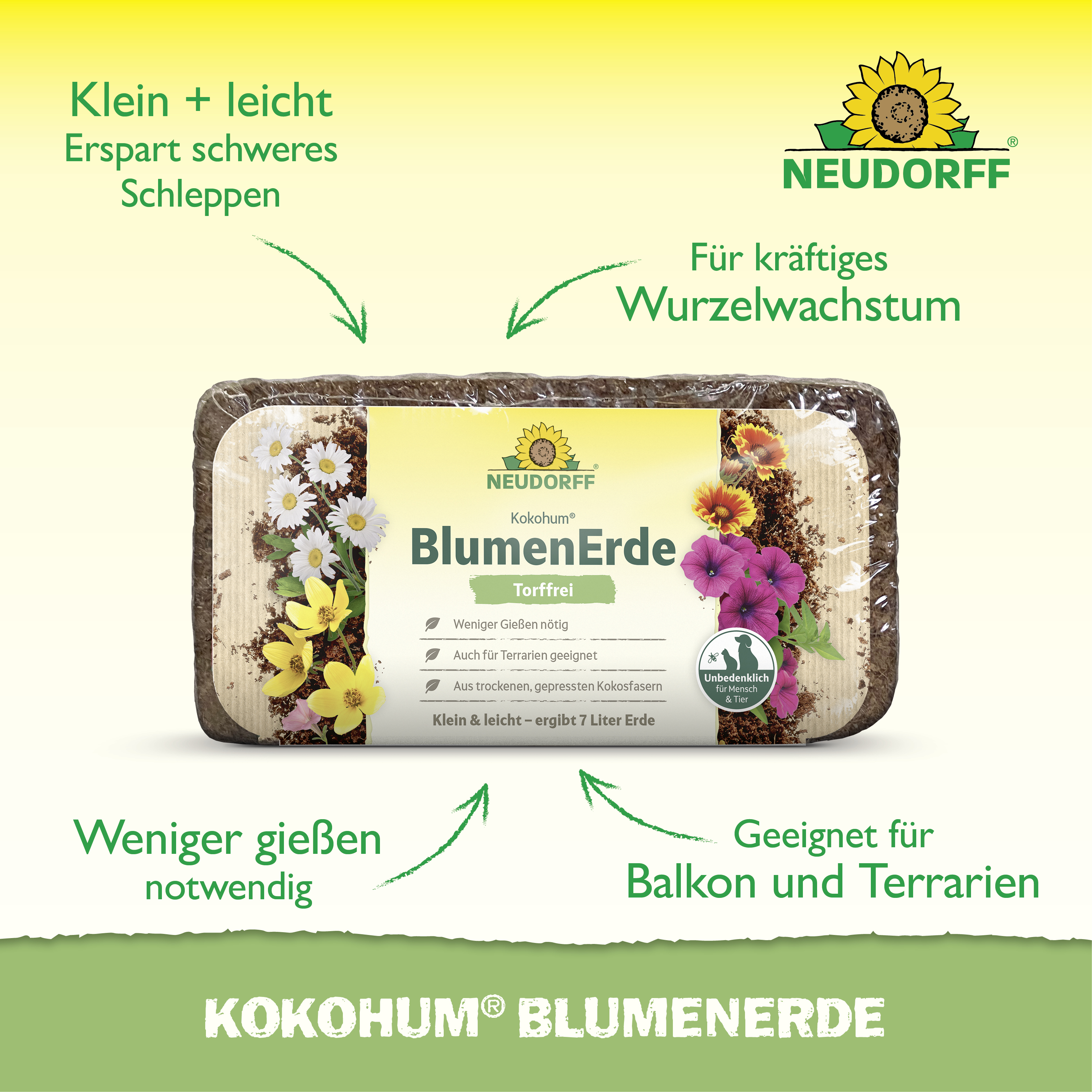 Neudorff Kokohum BlumenErde, 7 l